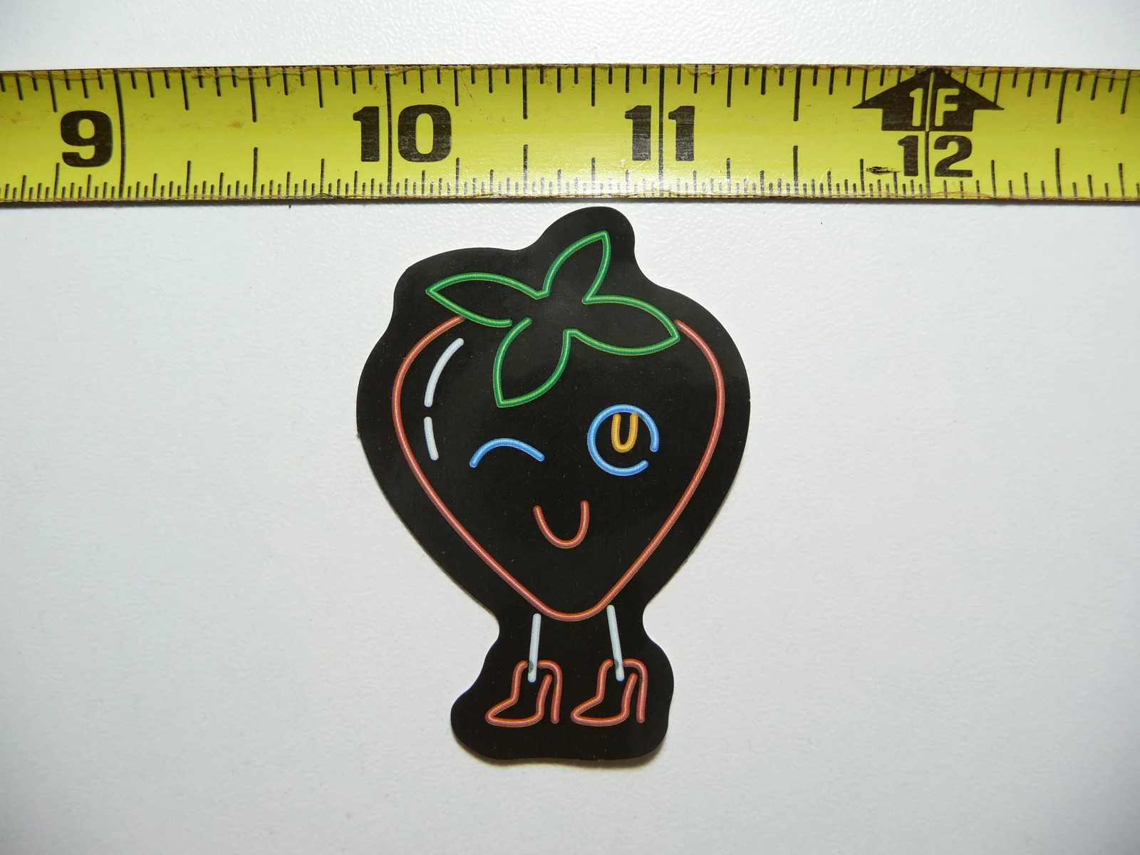 STILETTO HEELS SEXY STRAWBERRY SMALL STICKER DECAL NEON STYLE BRIGHT VINYL