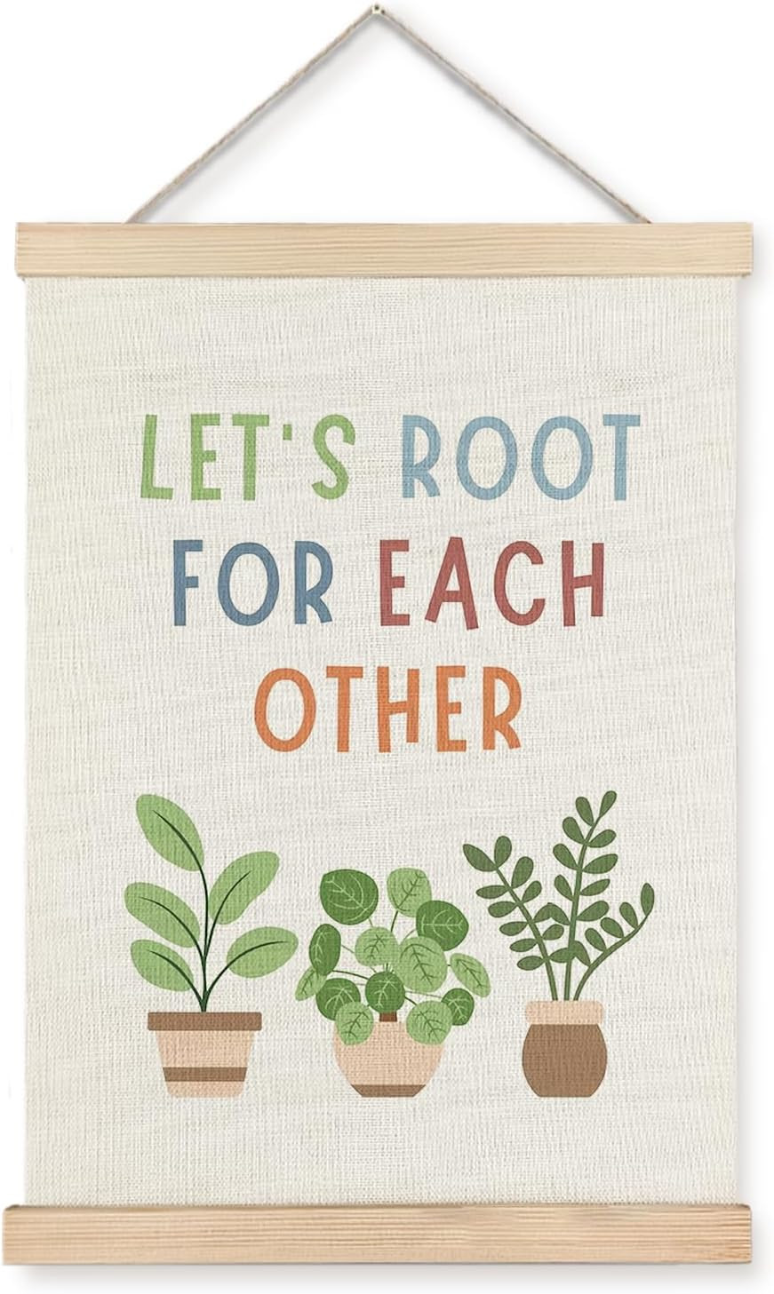 Let’S Root for Each Other Poster Hanger Frame – Motivational Wall Art Prints Dec