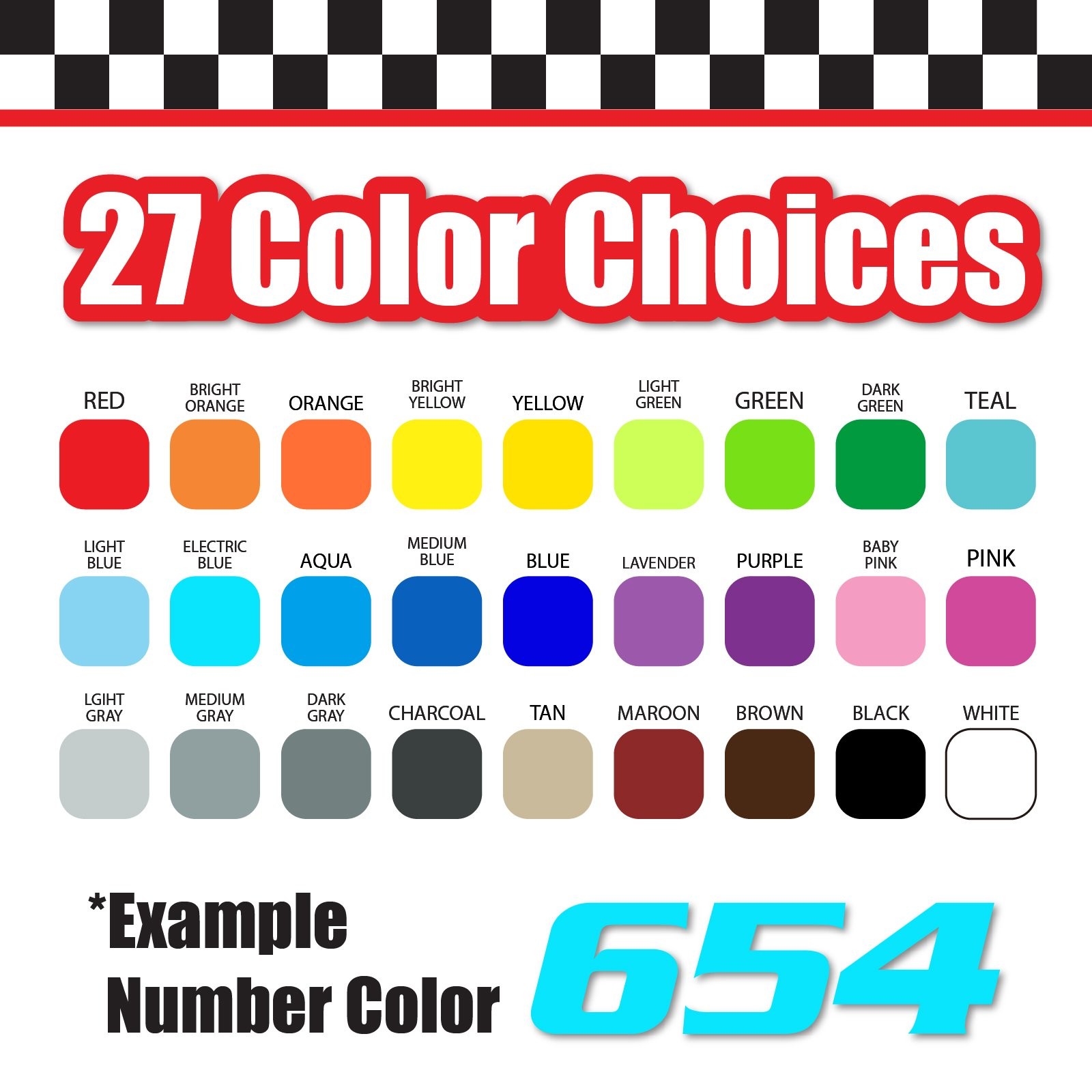 3 Digit Single Number Stickers Custom Decal Locker Door 3pcs Serpentine Std