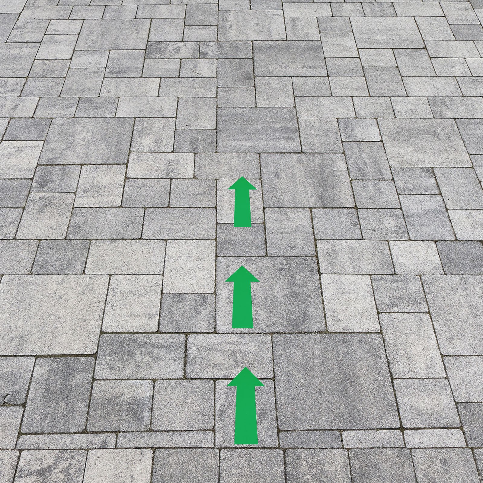 20 Pack Arrow Sticker 20x5cm PVC Removable Self Adhesive Waterproof Signs Green