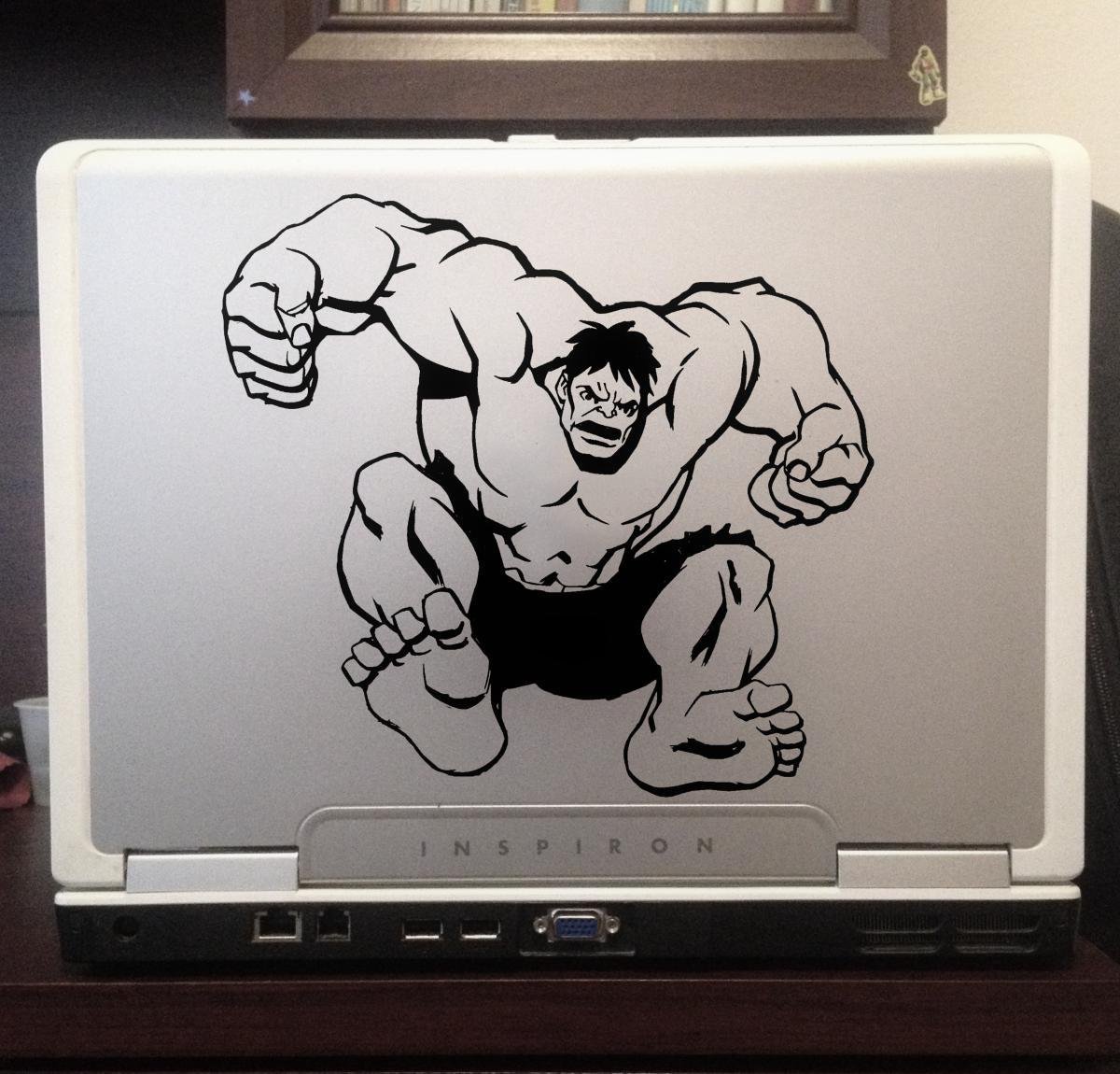 Incredible Hulk super hero Marvel Disney characters car truck laptop macbook 8″