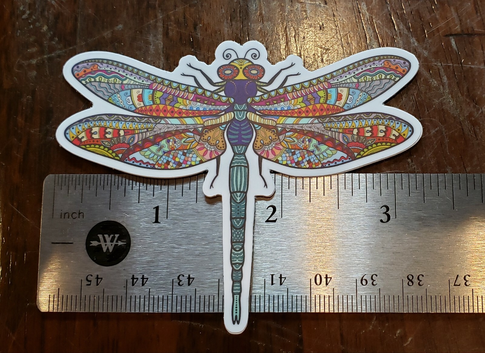 BOHO DRAGONFLY COLORFUL DIE CUT Sticker Vinyl 3 inch UV WEATHER RESISTANT