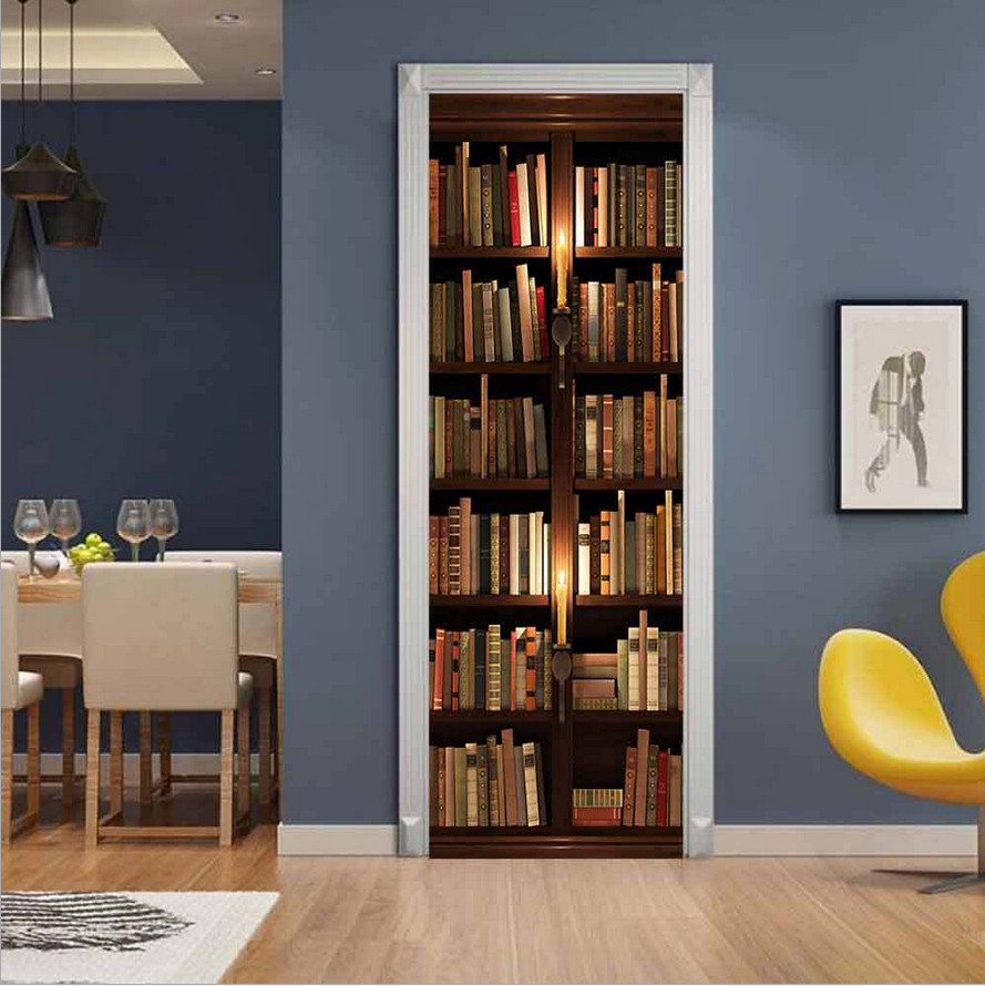 Ancient Egypt 3D Rustic Barn Door Sticker Decal Self-adhesive Wrap Mural Home Dé