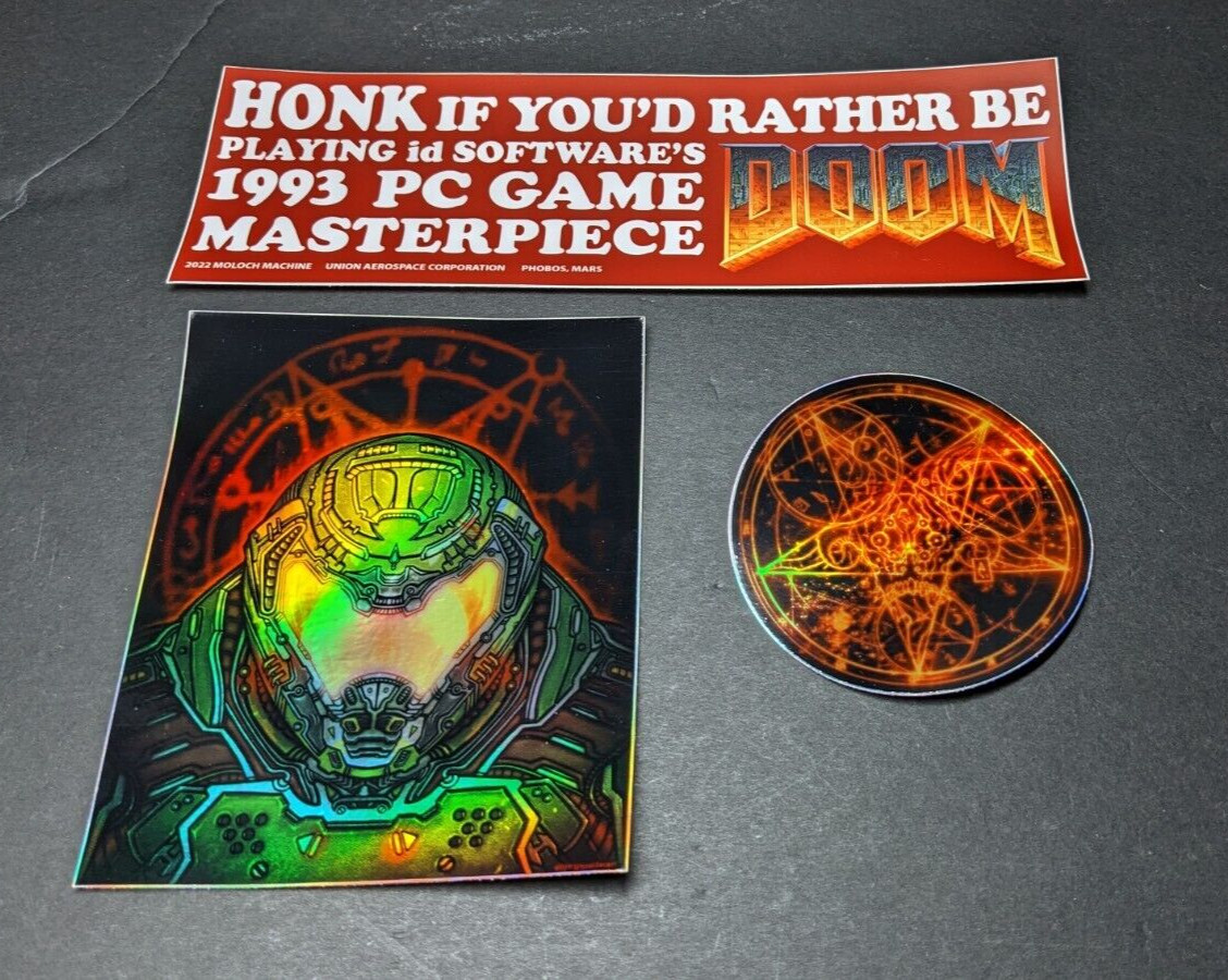 DOOM Eternal Holofoil Bumper Sticker Pack