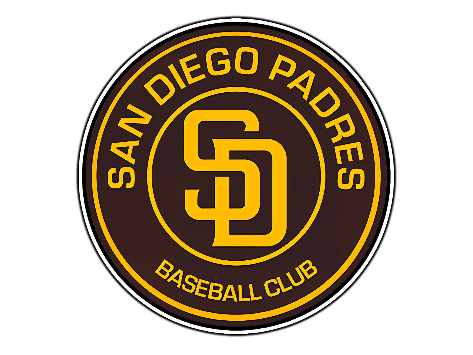 #201 San Diego Padres Emblem Logo MLB Waterproof Vinyl Sticker Decal Die-Cut