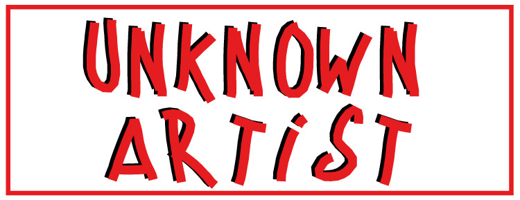 Unknown Artist Red Car Bumper Sticker Decal