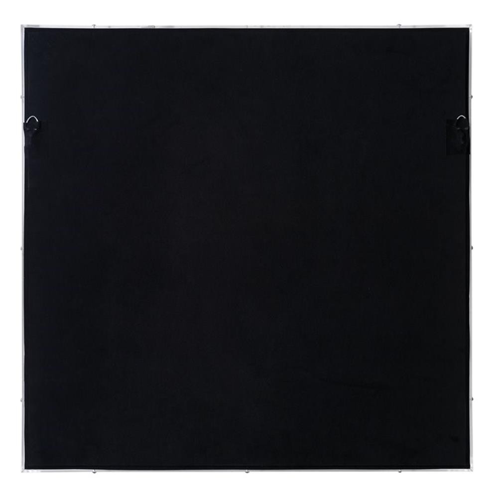 Maklaine Batik Indigo Dyed Paper Square Wall Art in Blue/White