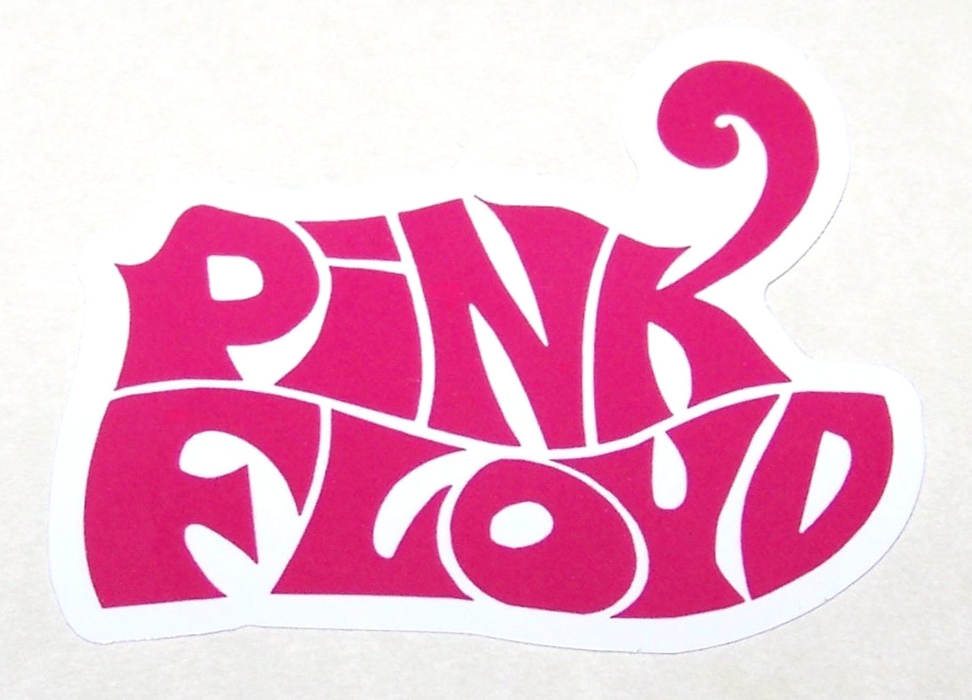 PINK FLOYD – Logo Die Cut Sticker Decal Music Band Rock Pink Floyd