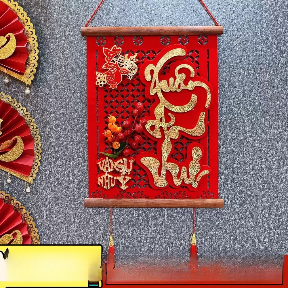Handmade Solid Wood Vietnamese Couplets for traditional Lunar New Year