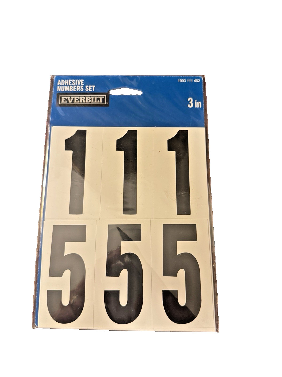 Everbilt | Adhesive Numbers Set, 3″ | 7.6cm | New