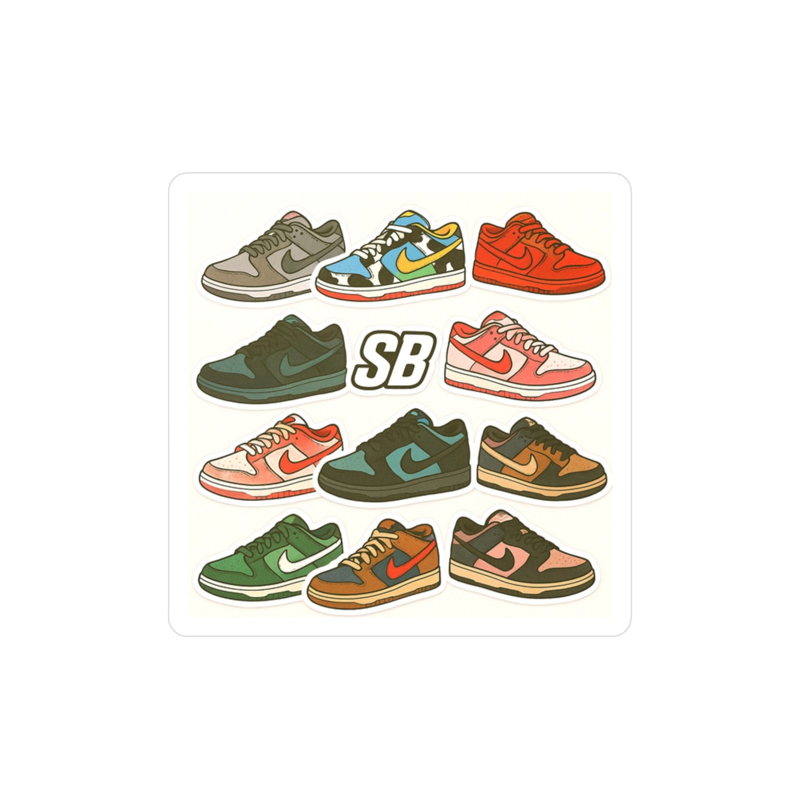 Sneaker Sticker, Nike SB Grails Decal, Streetwear Vinyl, Laptop, Skateboard,