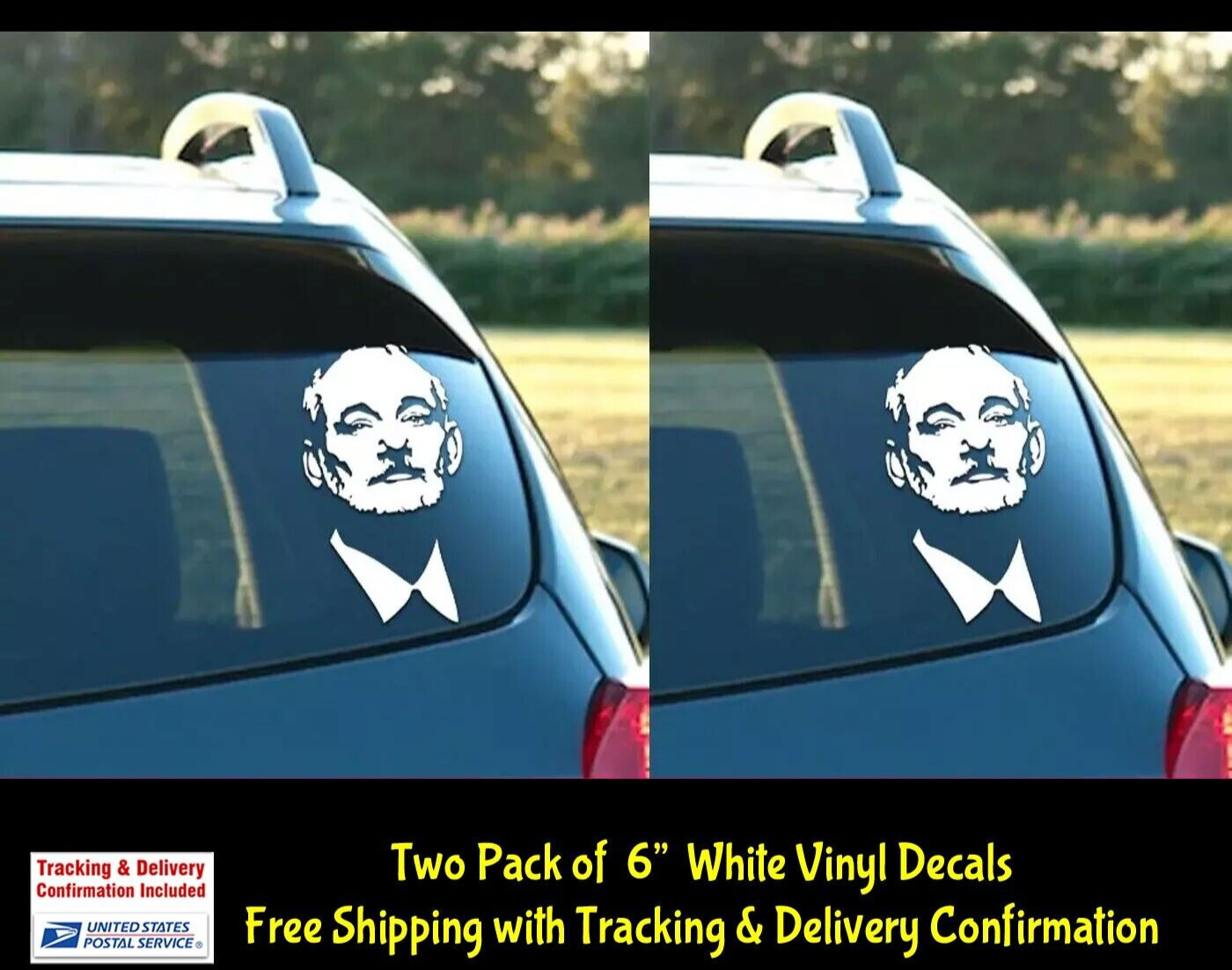 Bill F*cking Murray 2 Pack 6″ Vinyl Decal – The Chive, Funny Comic, Caddyshack