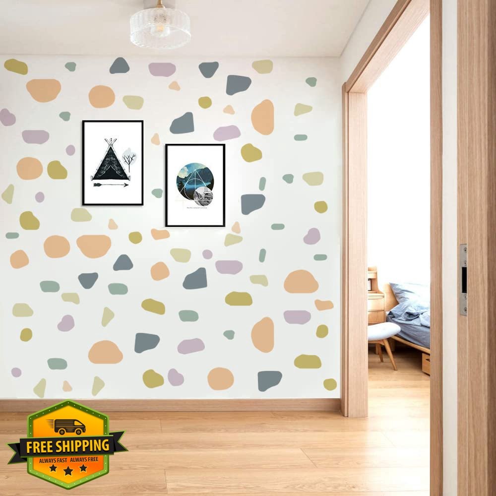 Runtoo Wall Decals Boho Abstract Irregular