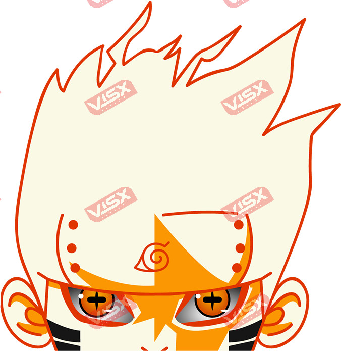 Naruto Uzumaki Peeker Anime Car Sticker Vehicle Decal Vinyl Funny