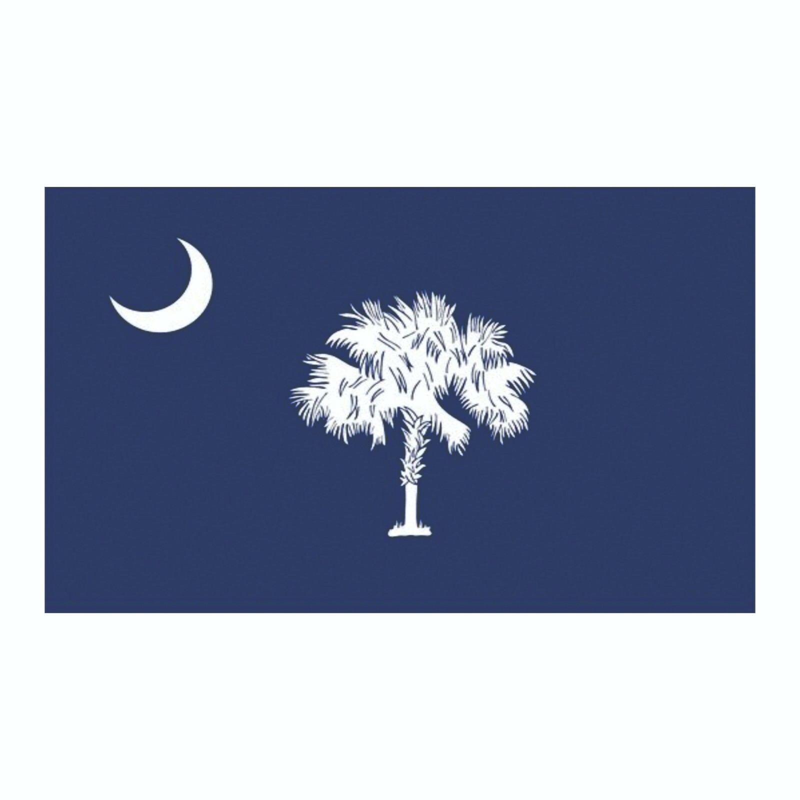 South Carolina State Flag Sticker, Decal, Bumper Sticker Vacation Sticker 3″x5″