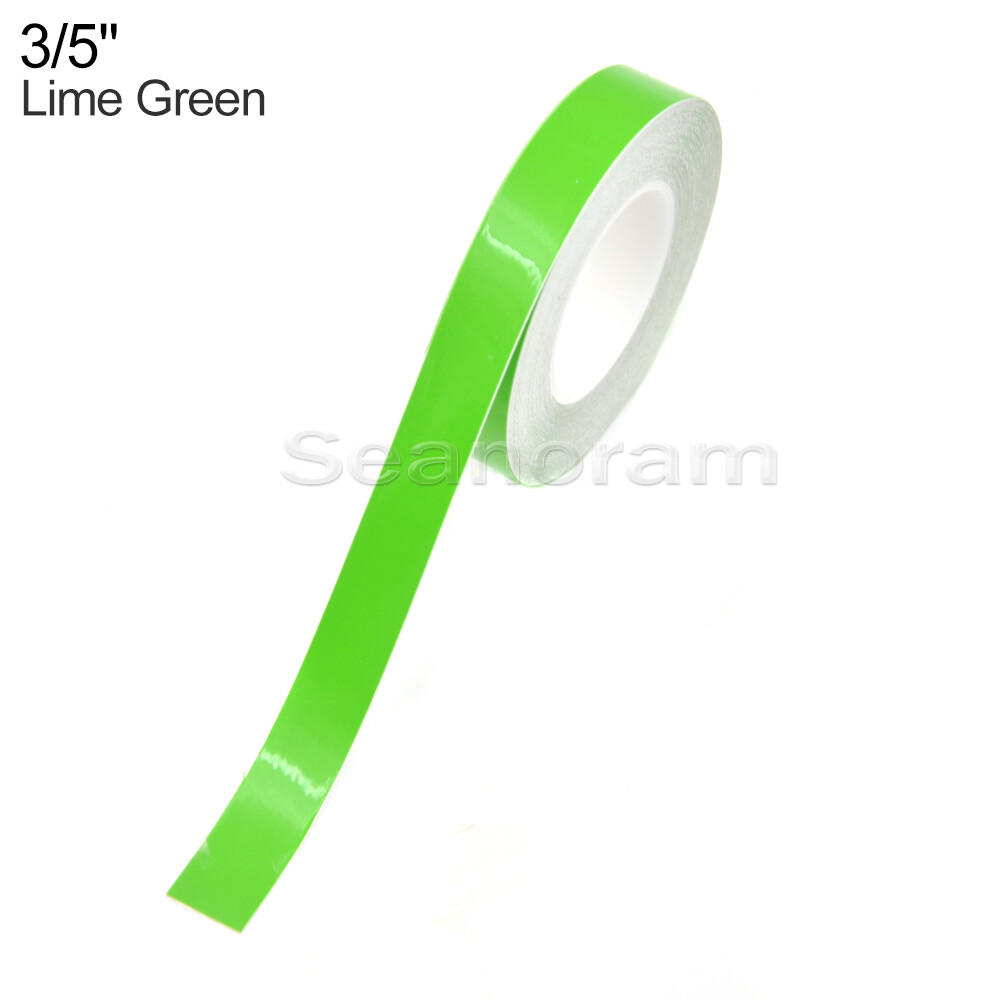 3/5″ 15mm Lime Green DIY Home Shop Pinstriping Pin Stripe Decal Vinyl Sticker