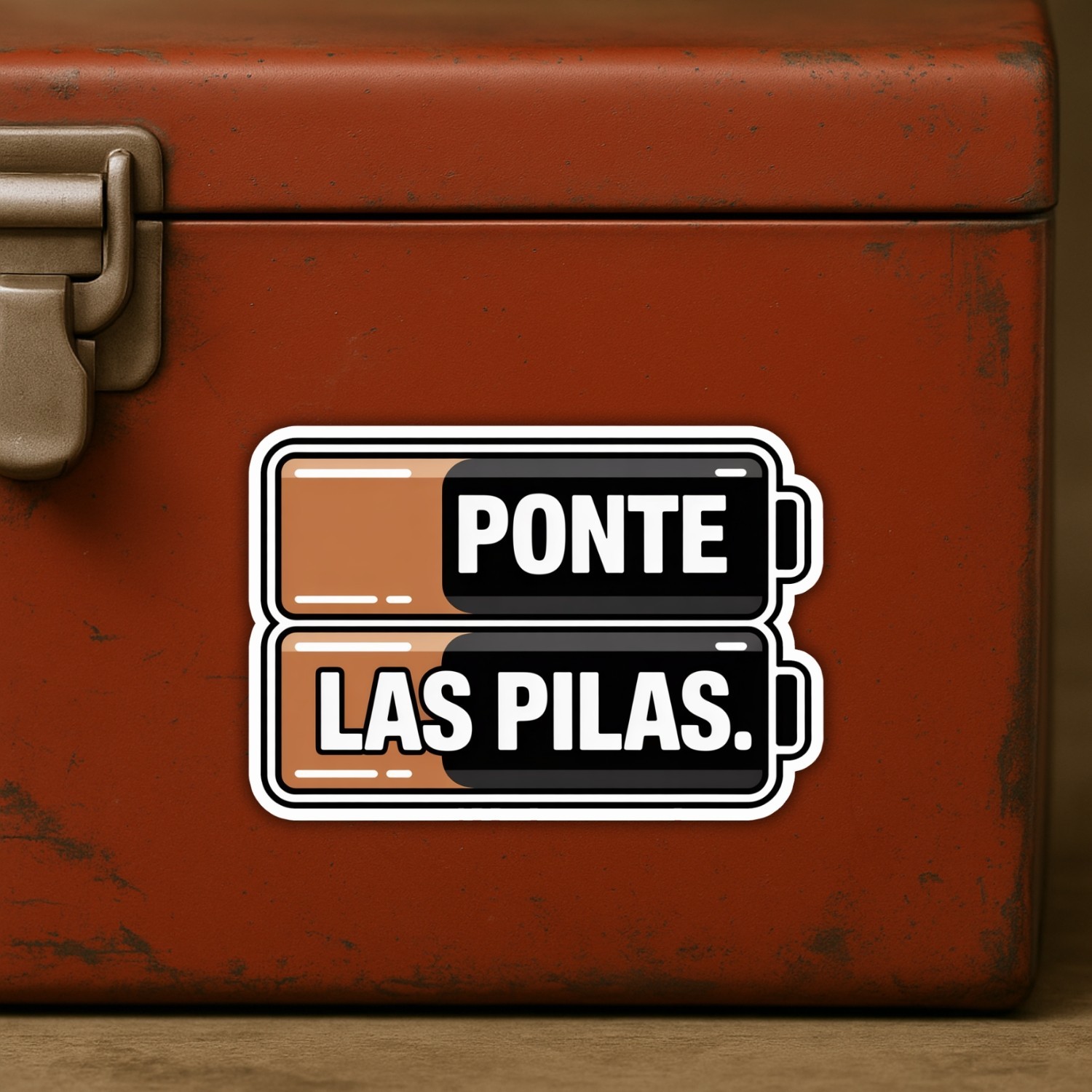 4pcs Ponte Las Pilas Stickers – Spanish Motivational Vinyl Car & Laptop Decals