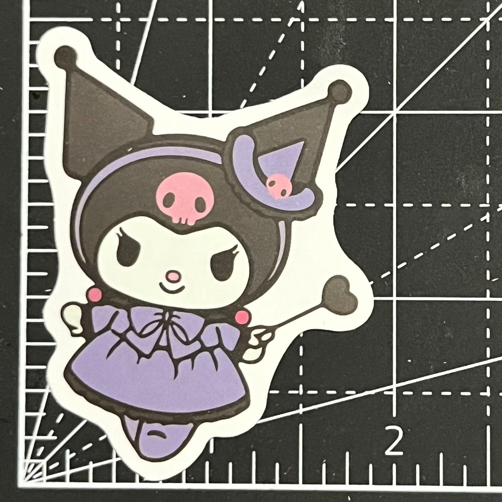 Punk Purple Witch – Kuromi – Vinyl Sanrio Sticker Sticker Bomb Notebook KAWAII