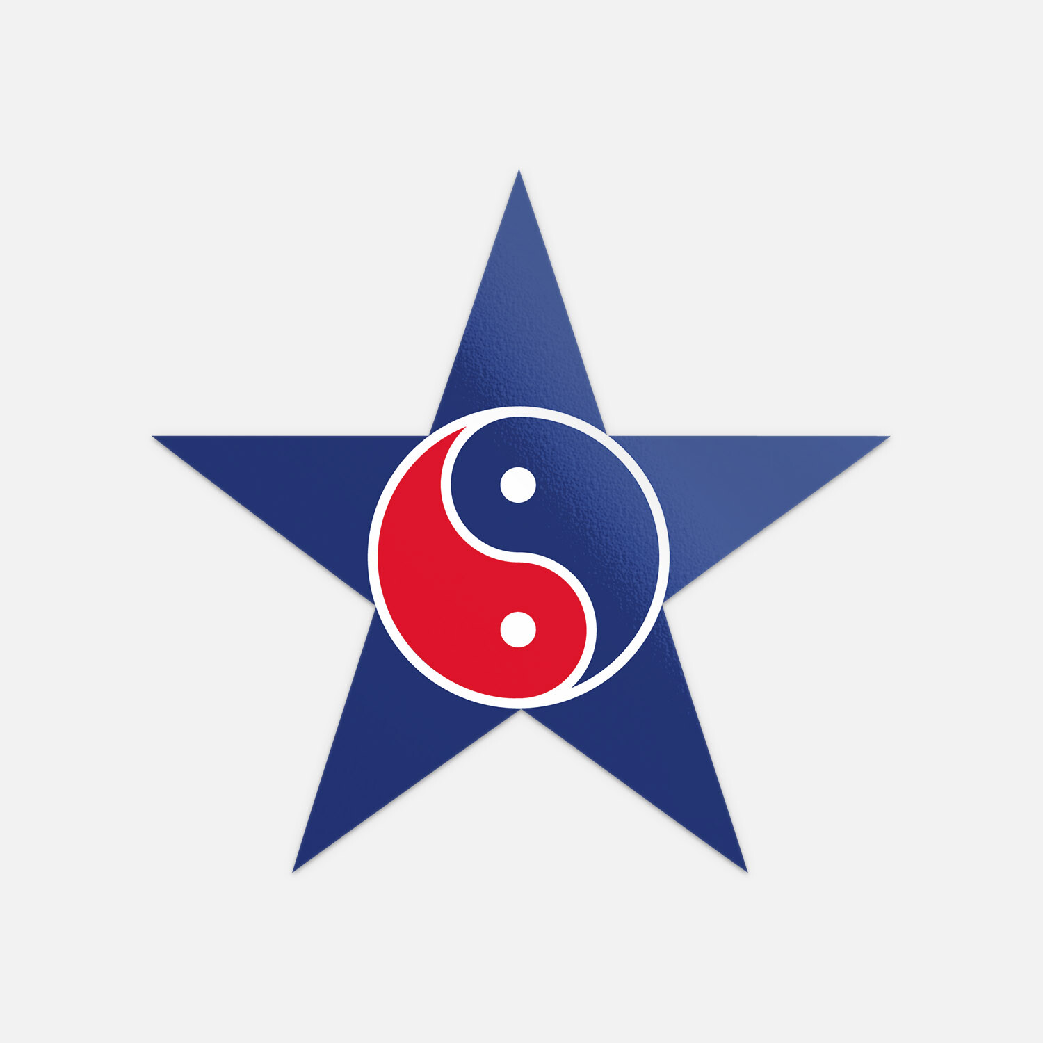 Yin Yang Star Symbol Vinyl Sticker Decal