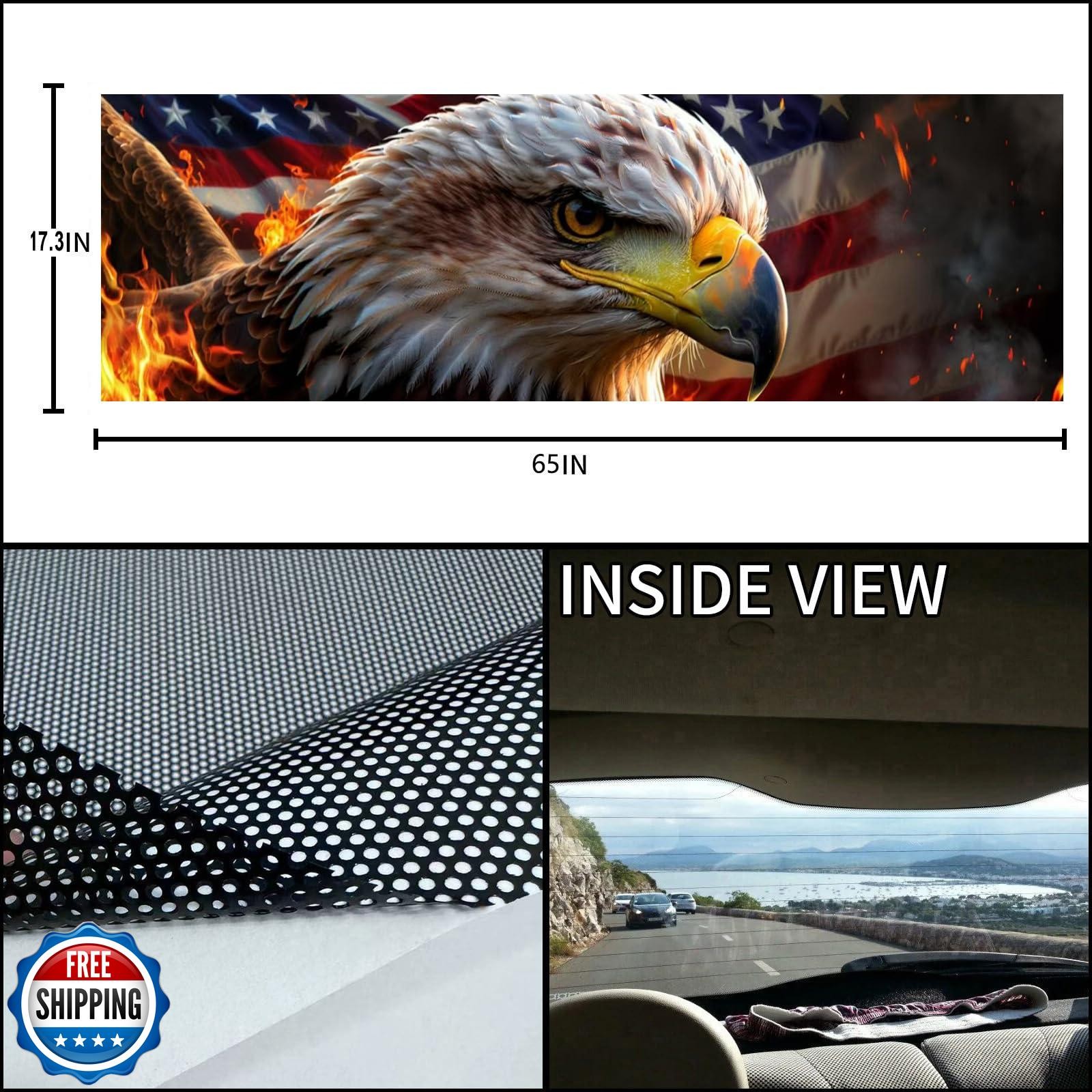 Tobethay Rear Window Decals for Trucks – 65×17.3 in Back Window Decals Fit Mo