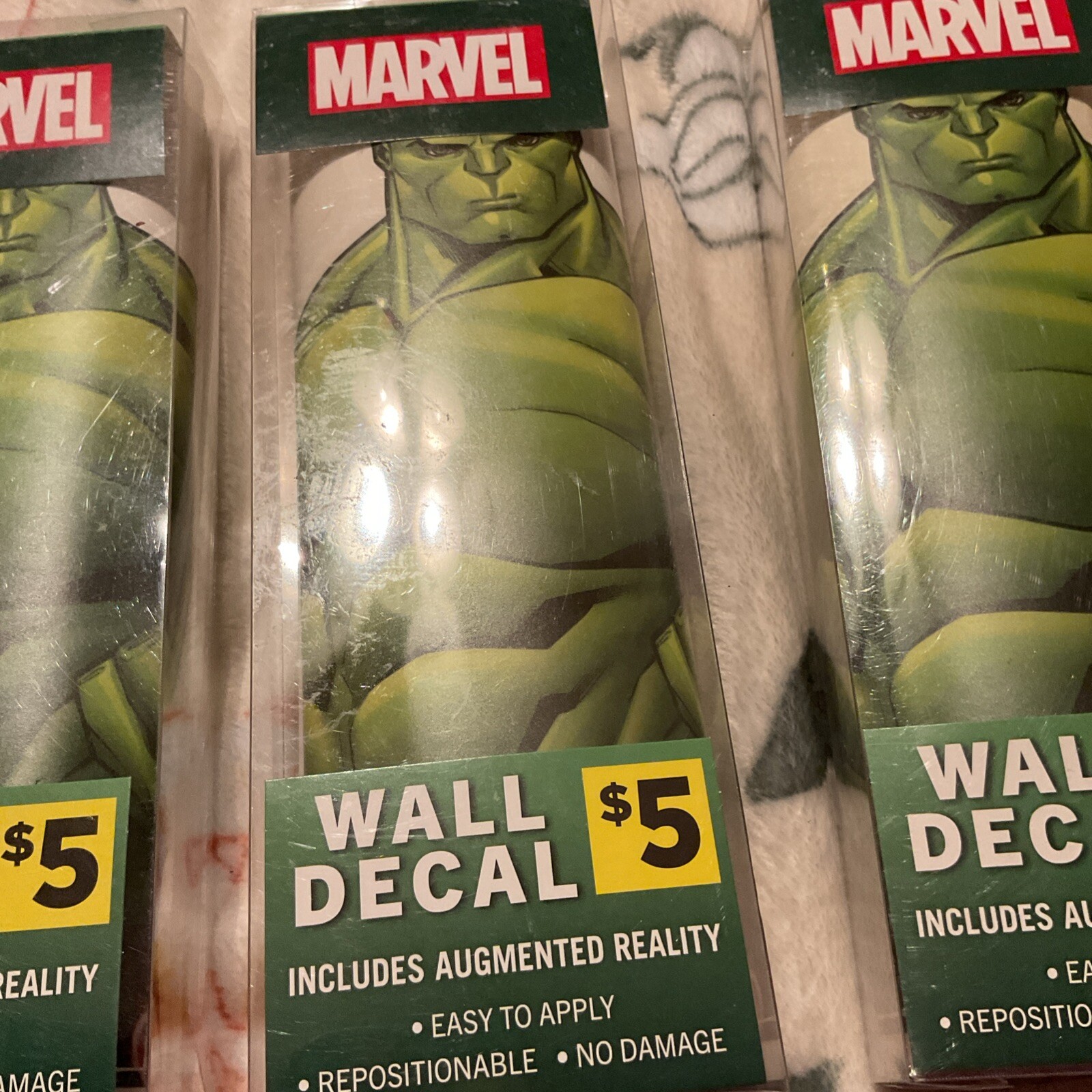 Lot Of 4 11″ x 17″ Marvel Hulk Wall Decals