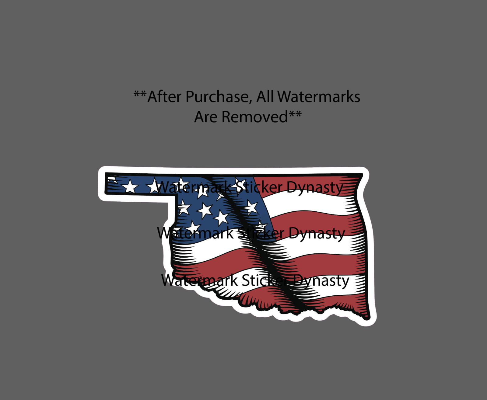 Oklahoma Sticker Waterproof Decal USA Flag State America Patriotic Gift NEW