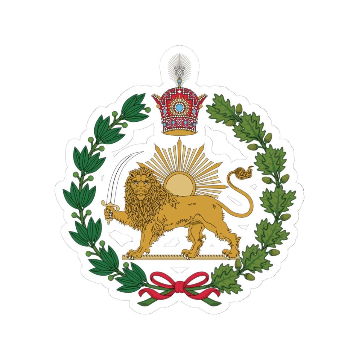 Persia Persian Ariyameht Imperial Pahlavi Kiss-Cut Stickers