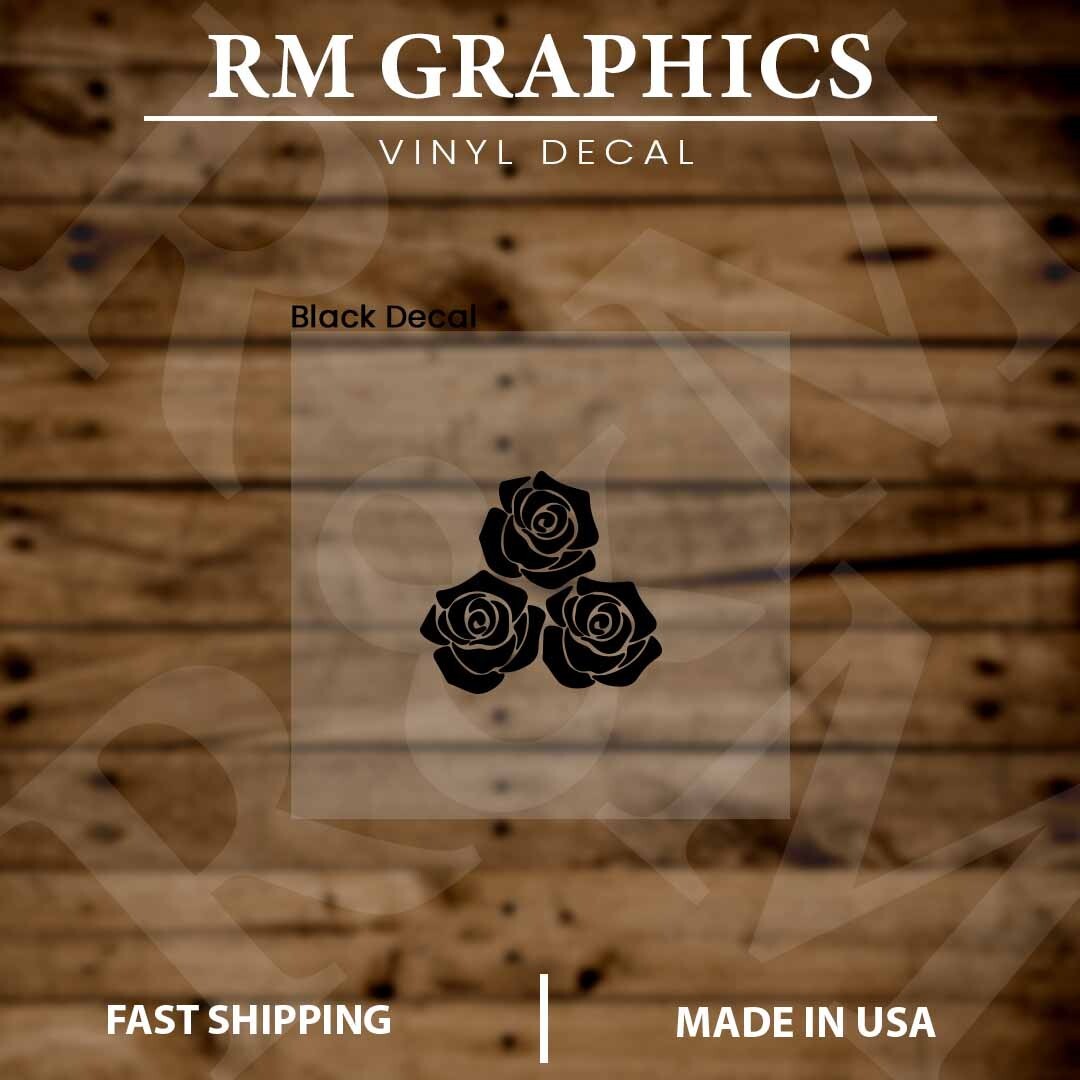 Roses | Flowers | Love |Romantic | Vinyl Sticker |Decal for Window|Laptop|Car