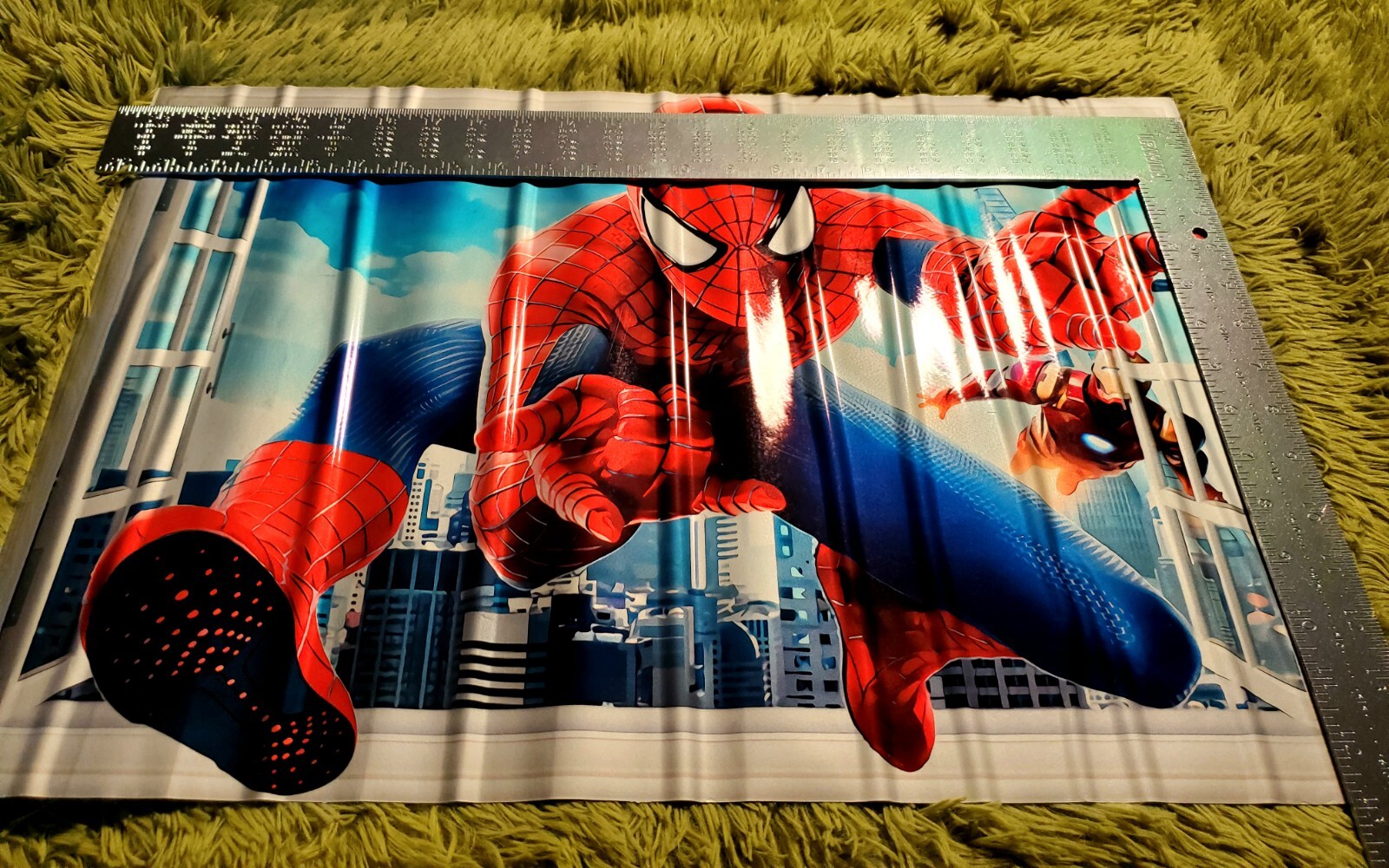 SPIDERMAN & IRONMAN Window 3D Decal Wall Sticker Decor Mural Super Hero Marvel