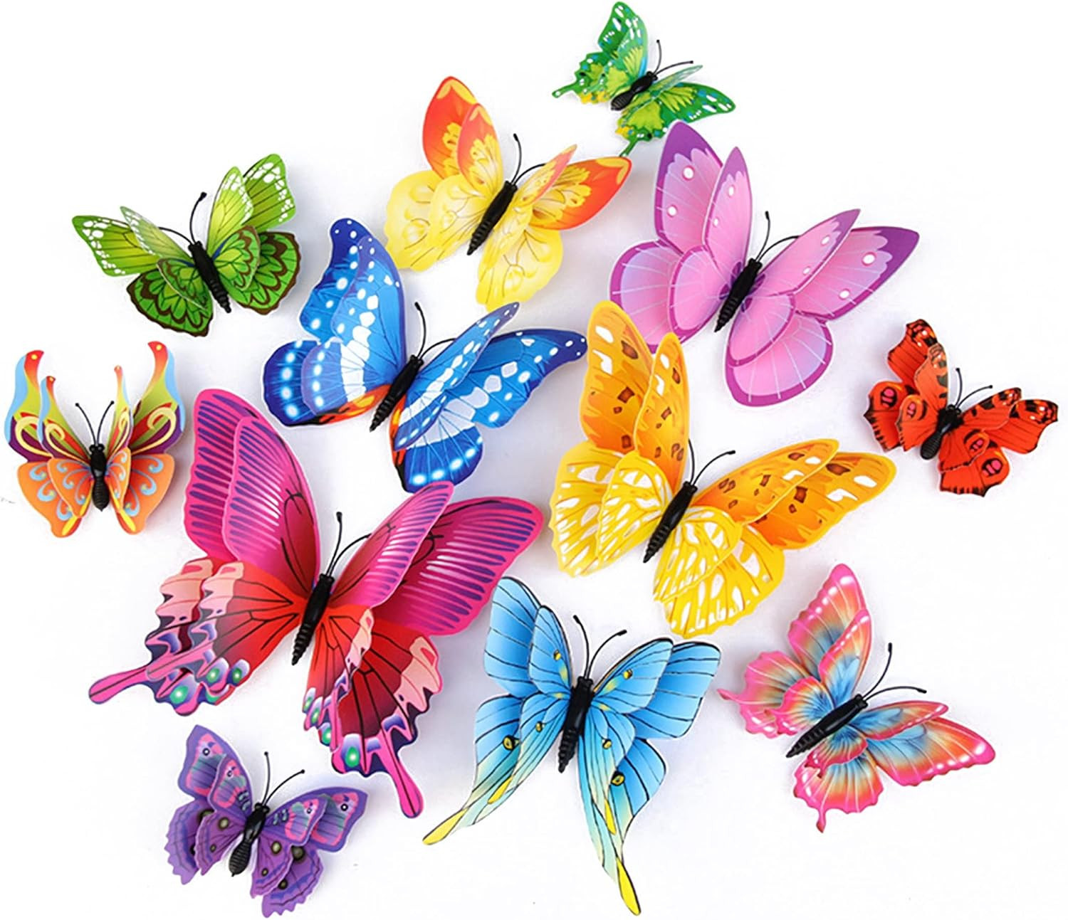 OPSEAM Butterfly Wall Decor 24/48 PCS, 3D Butterflies Stickers for Party Decorat