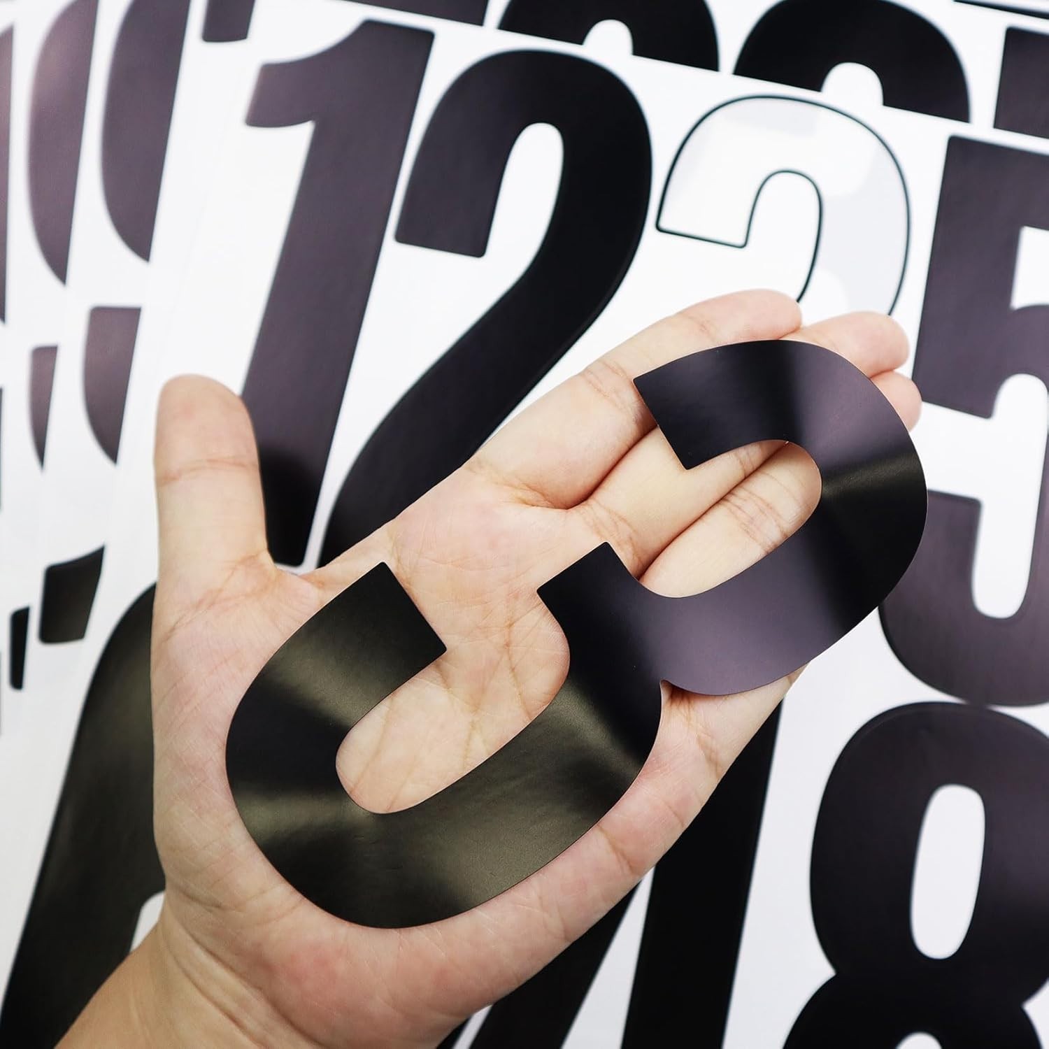5 Inch Vinyl Number Stickers,88 Pieces Self-Adhesive Large Numbers 0-9 and Pu…