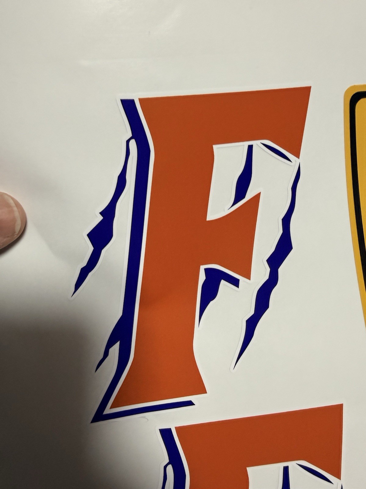 Flora Wolves F Claw marks Air Egress Vinyl Decal