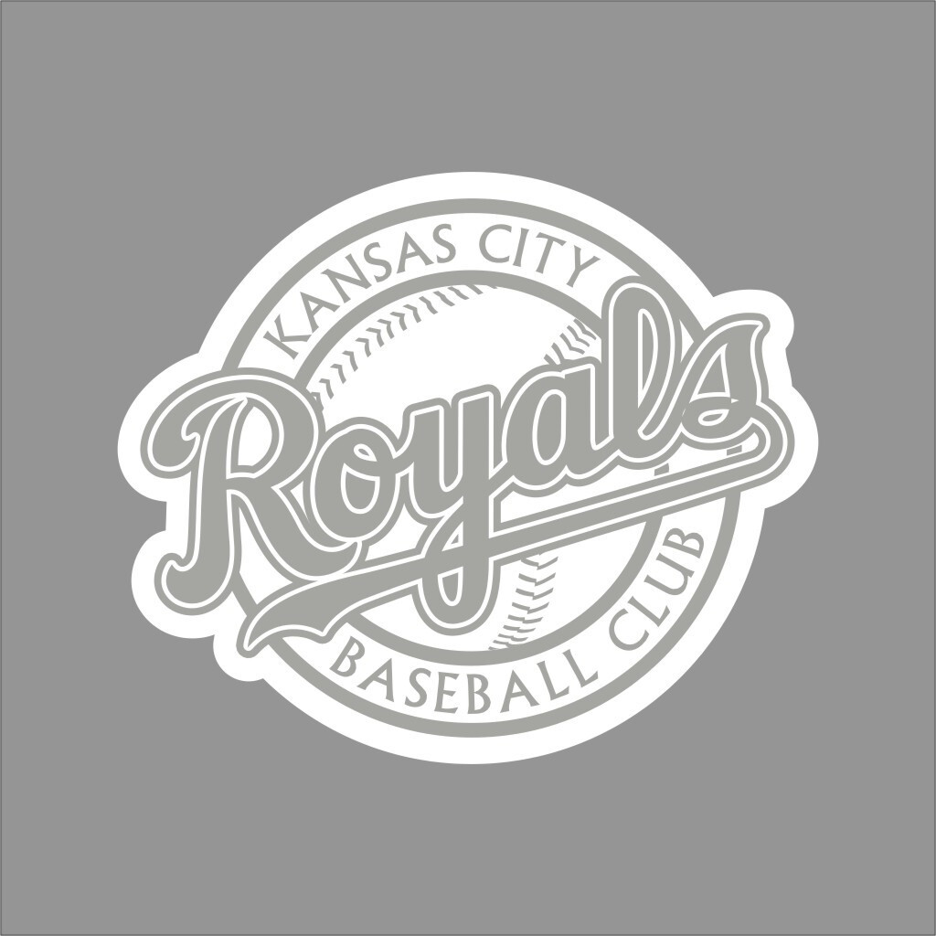 Kansas City Royals #5 MLB Team Logo 1 Color Vinyl Decal Sticker Car Window Wall