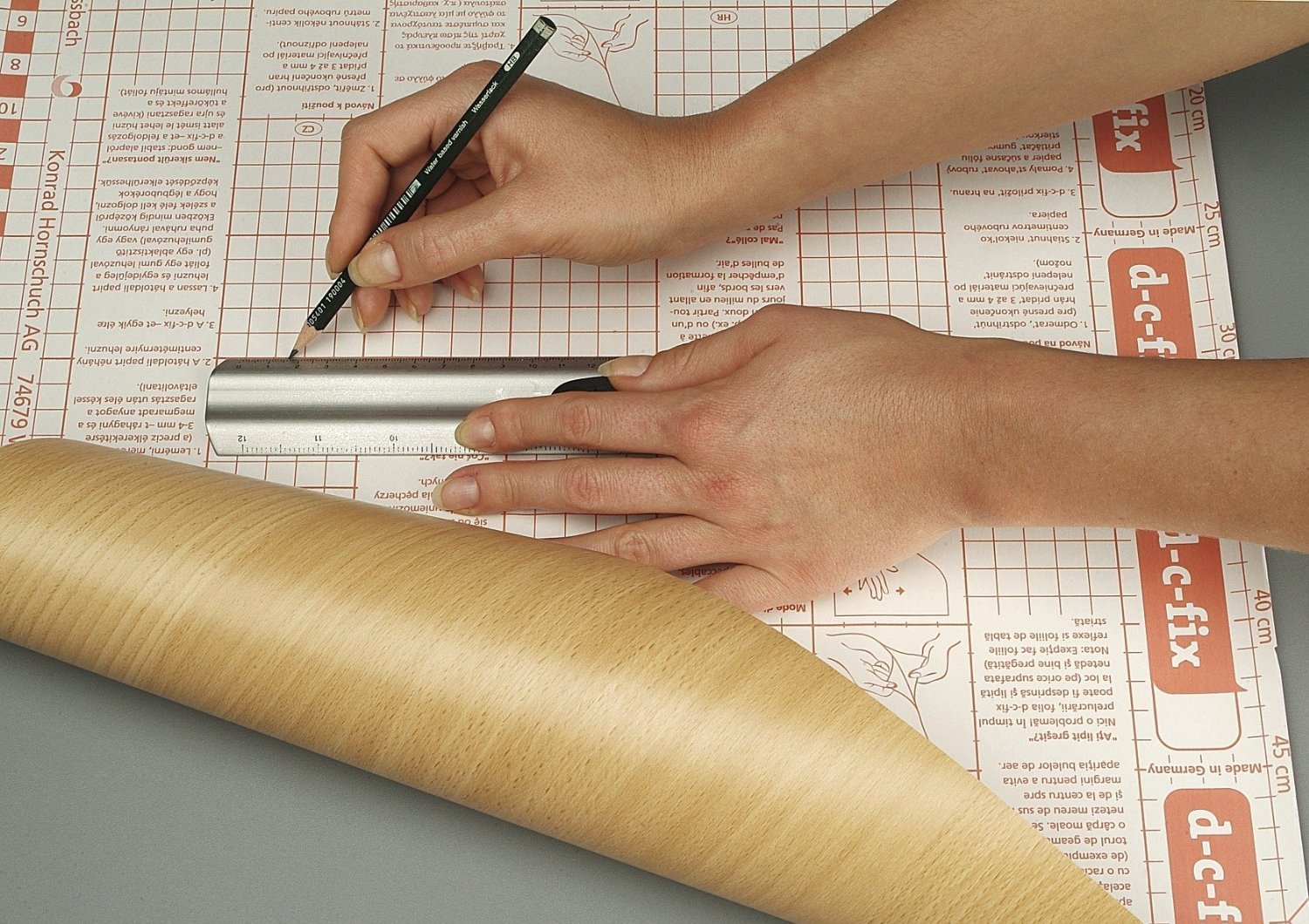 #D C Fix 346-8138 Holzer Pino Aurelio Hell self adhesive foil 67.5cm x 2 meter