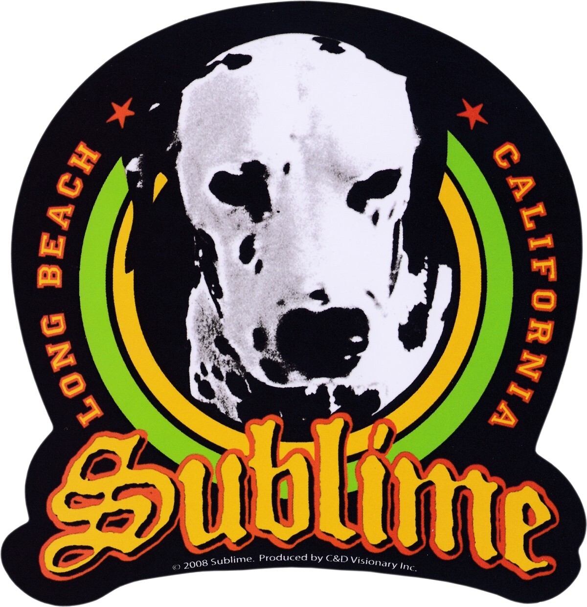 Sticker – Sublime Lou Dog Dalmatian Ska Punk Reggae Music Band 4.25″ Decal 15473