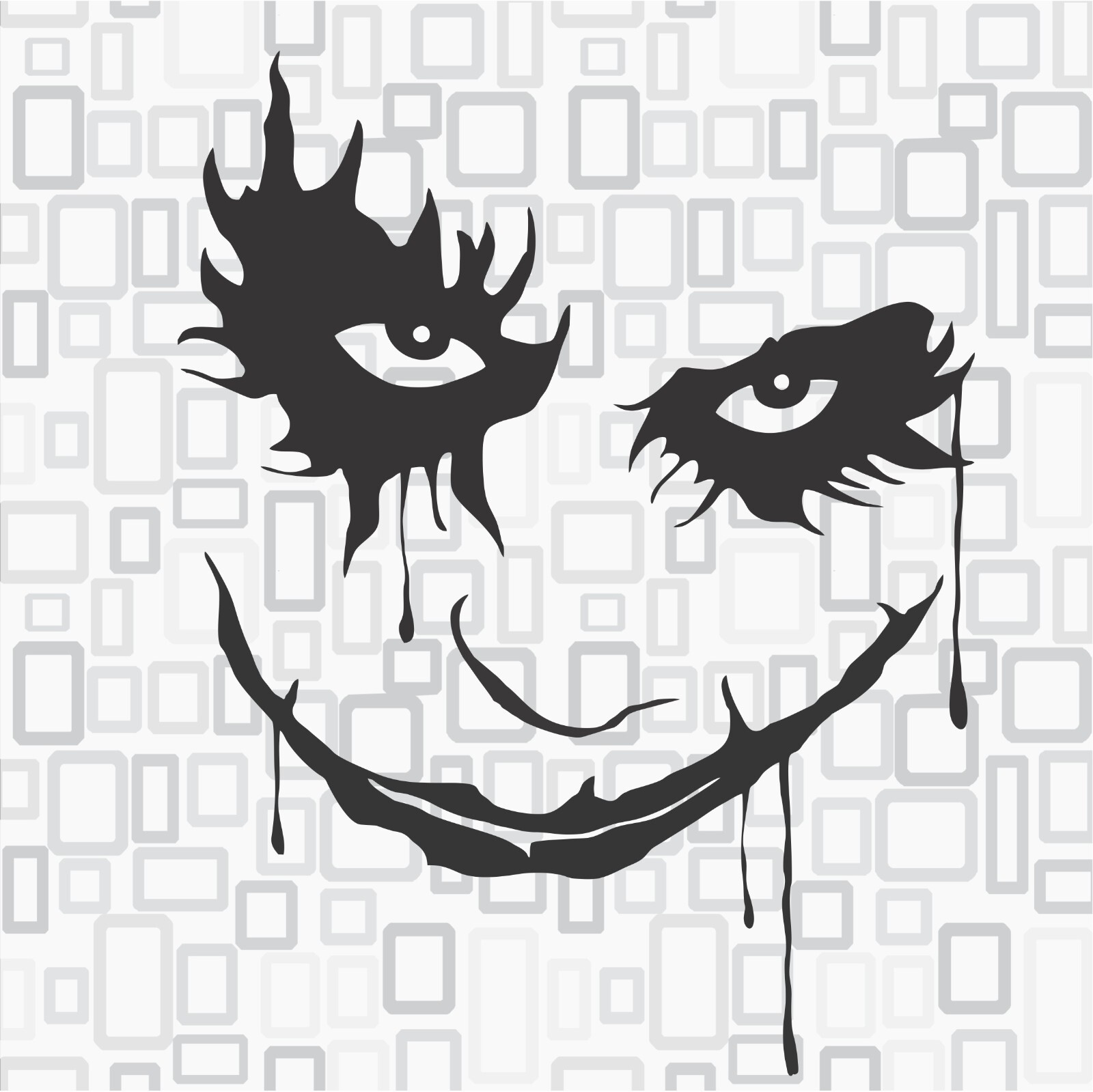 JOKER FACE Batman Logo Sticker Decal Car truck Comic Super Hero