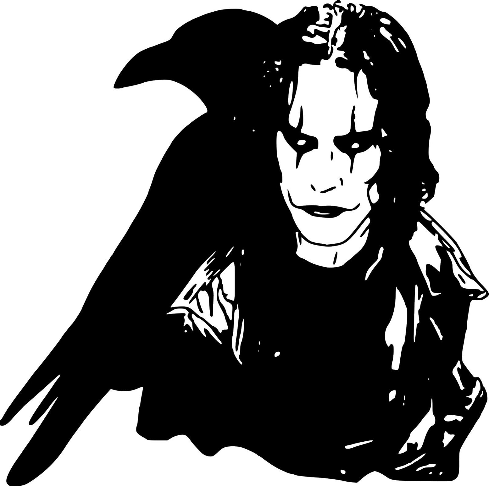 The Crow Brandon Lee Wall Car Truck Window Vinyl Sticker Decal 10″ x 10″