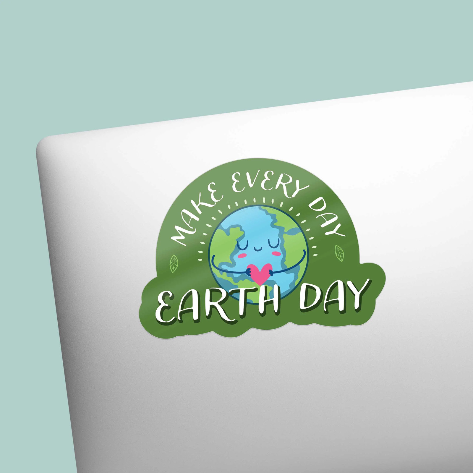 Make Every Day Earth Day Sticker- Cute Decal for Water Bottle or Laptop