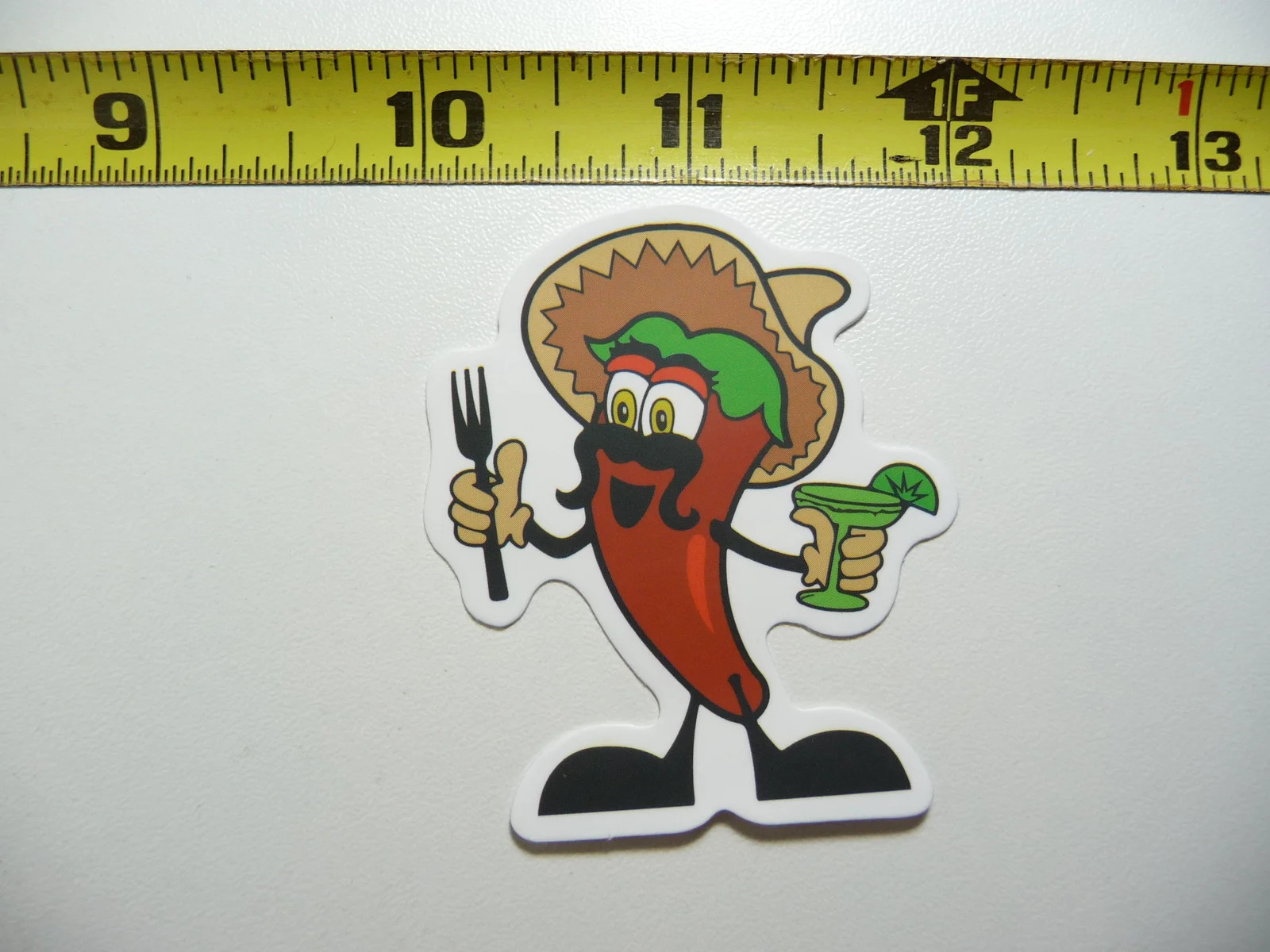 FOOD PEPPER READY TO EAT WITH MARGARITA SMALL STICKER DECAL MEXICO SOUTHWESTERN