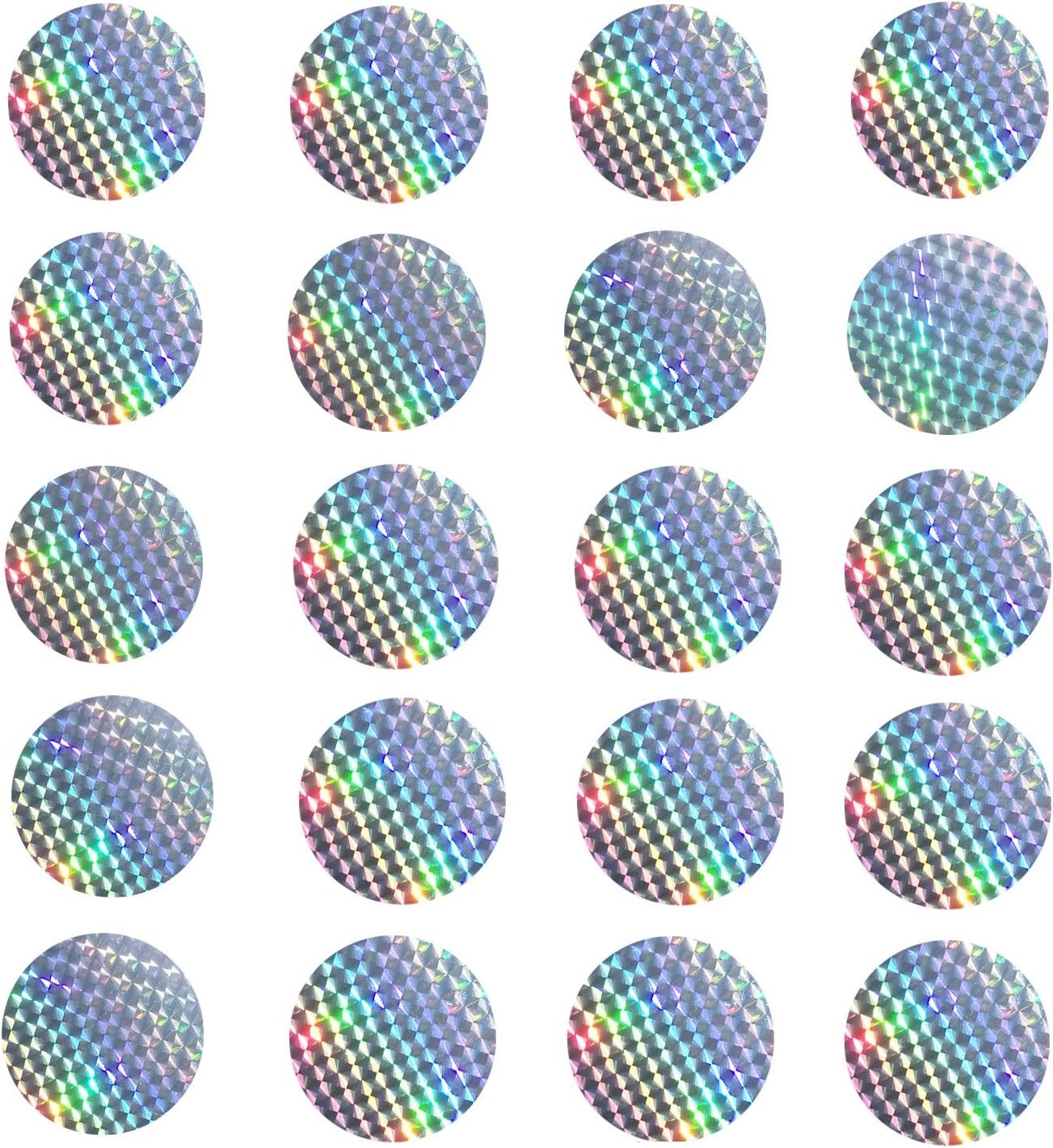 Reflective Bird Strike Window Stickers 20 Pieces Circular Clings for Windows