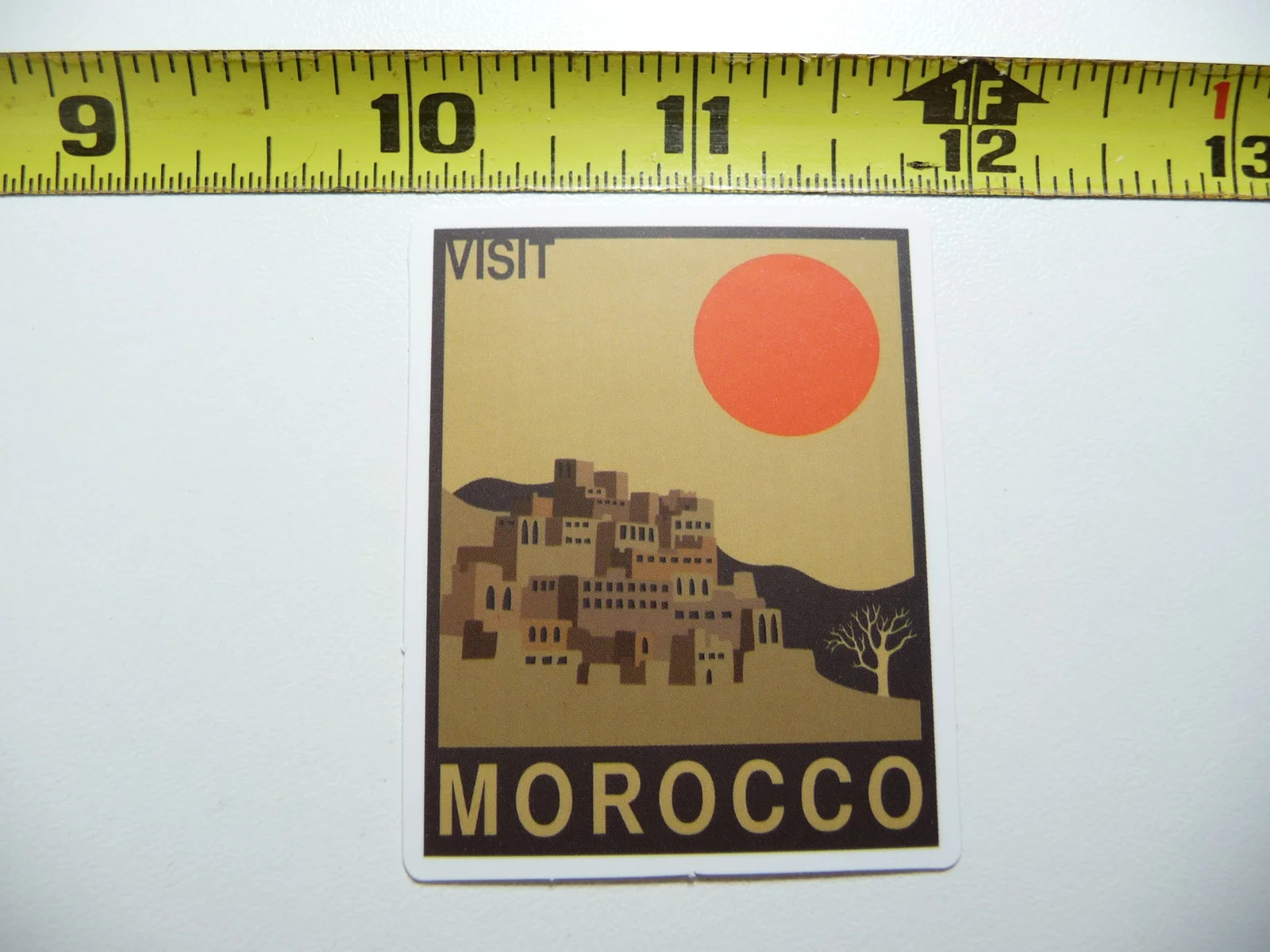 MOROCCO SMALL STICKER DECAL MINI TINY TRAVEL POSTER TOURISM FUNNY