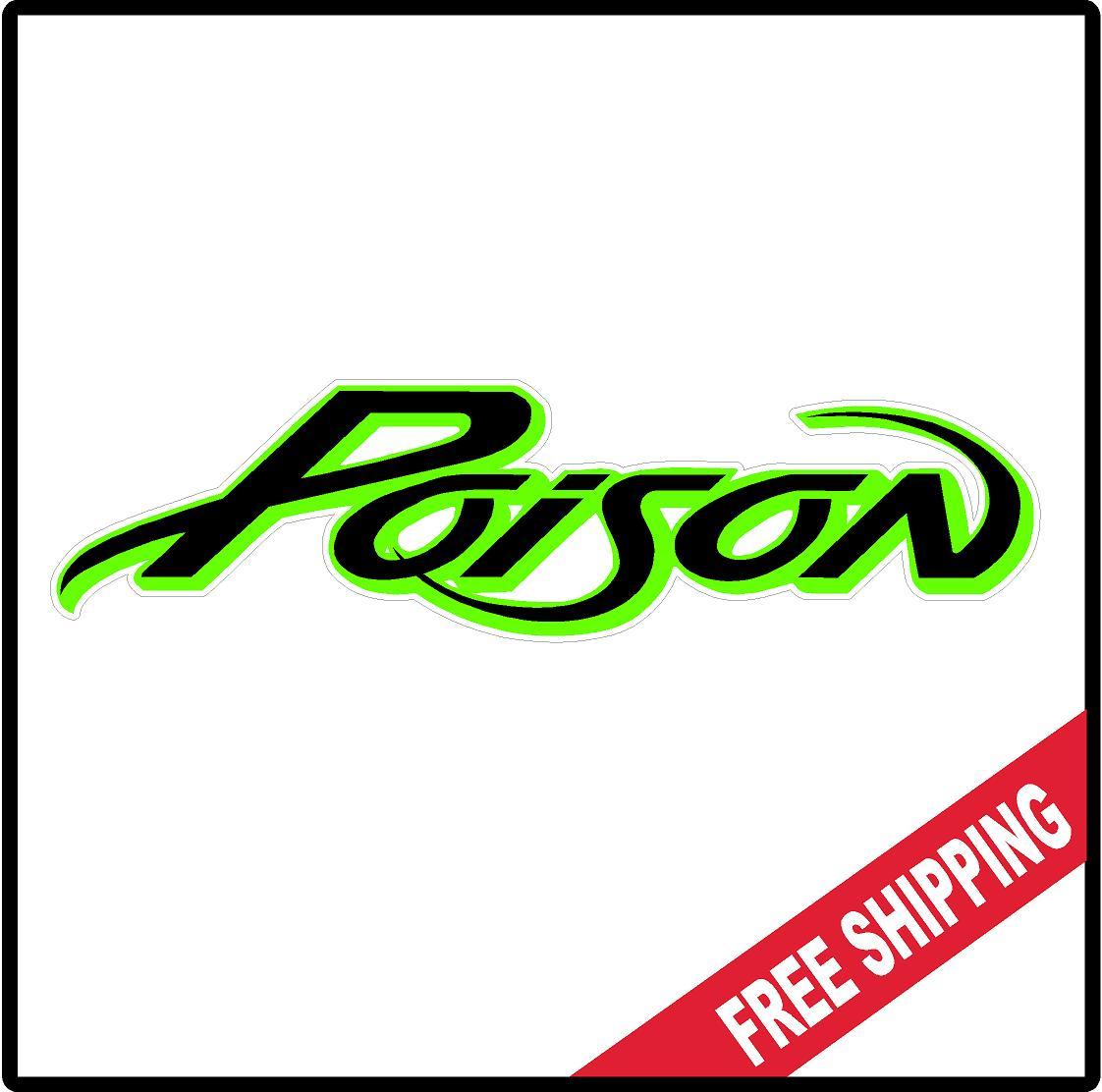 Poison Vinyl Wall logo Decal Sticker Heavy Metal Rock Band Bret 80’s 14″ Size
