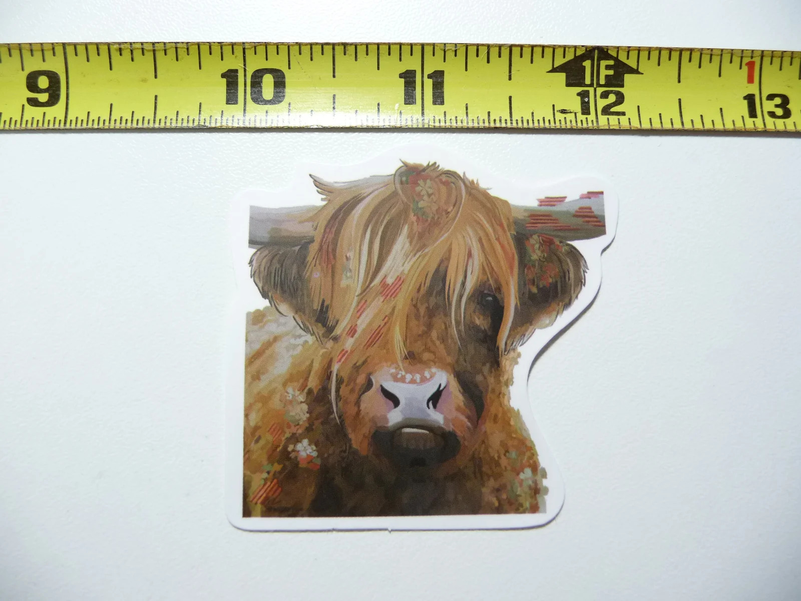 HIGHLAND COW CATTLE SAY WHAT SMALL STICKER DECAL FARM RANCH LIVESTOCK