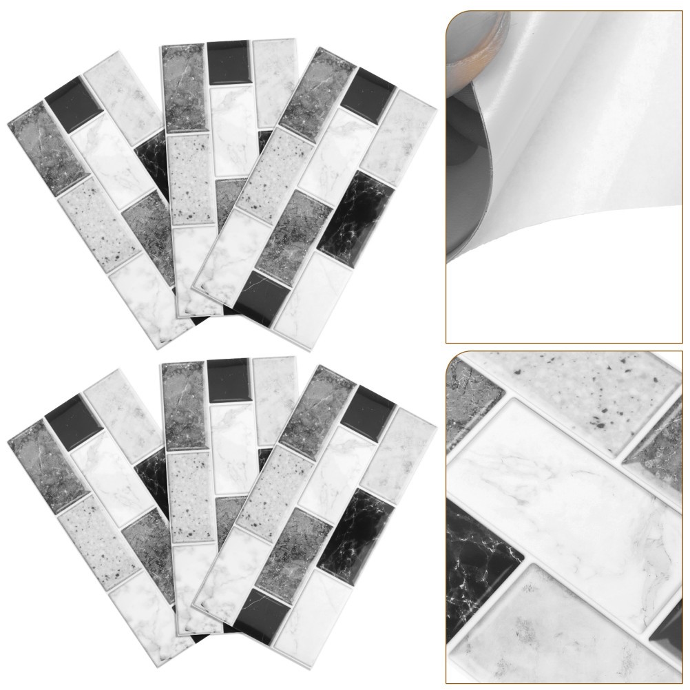 Peel and Stick Tile Backsplash for Bathroom and Kitchen with PVC Material