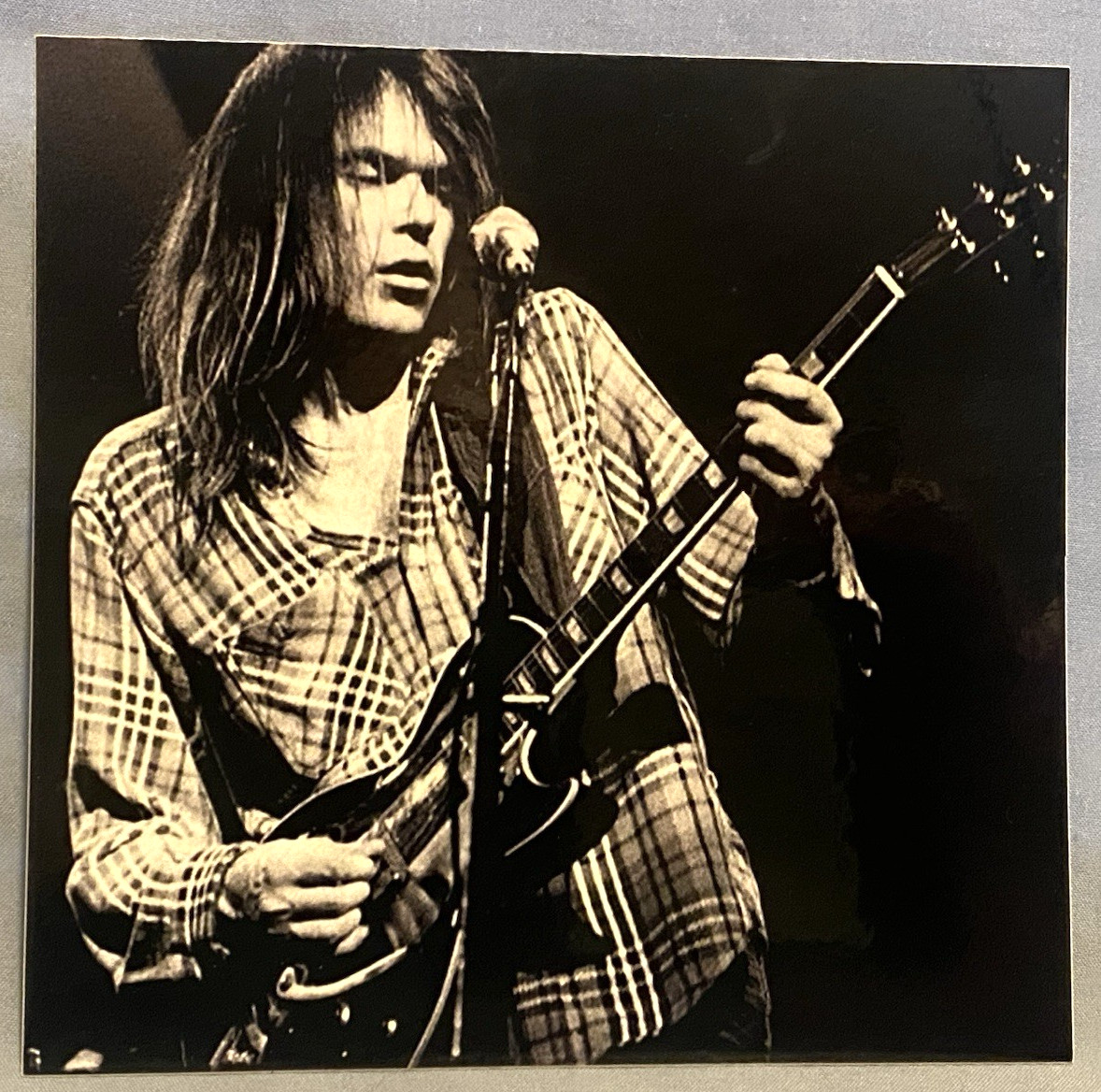 Neil Young *NEW* Glossy Rectangle Sticker Measures 5.25″ x 5.12″