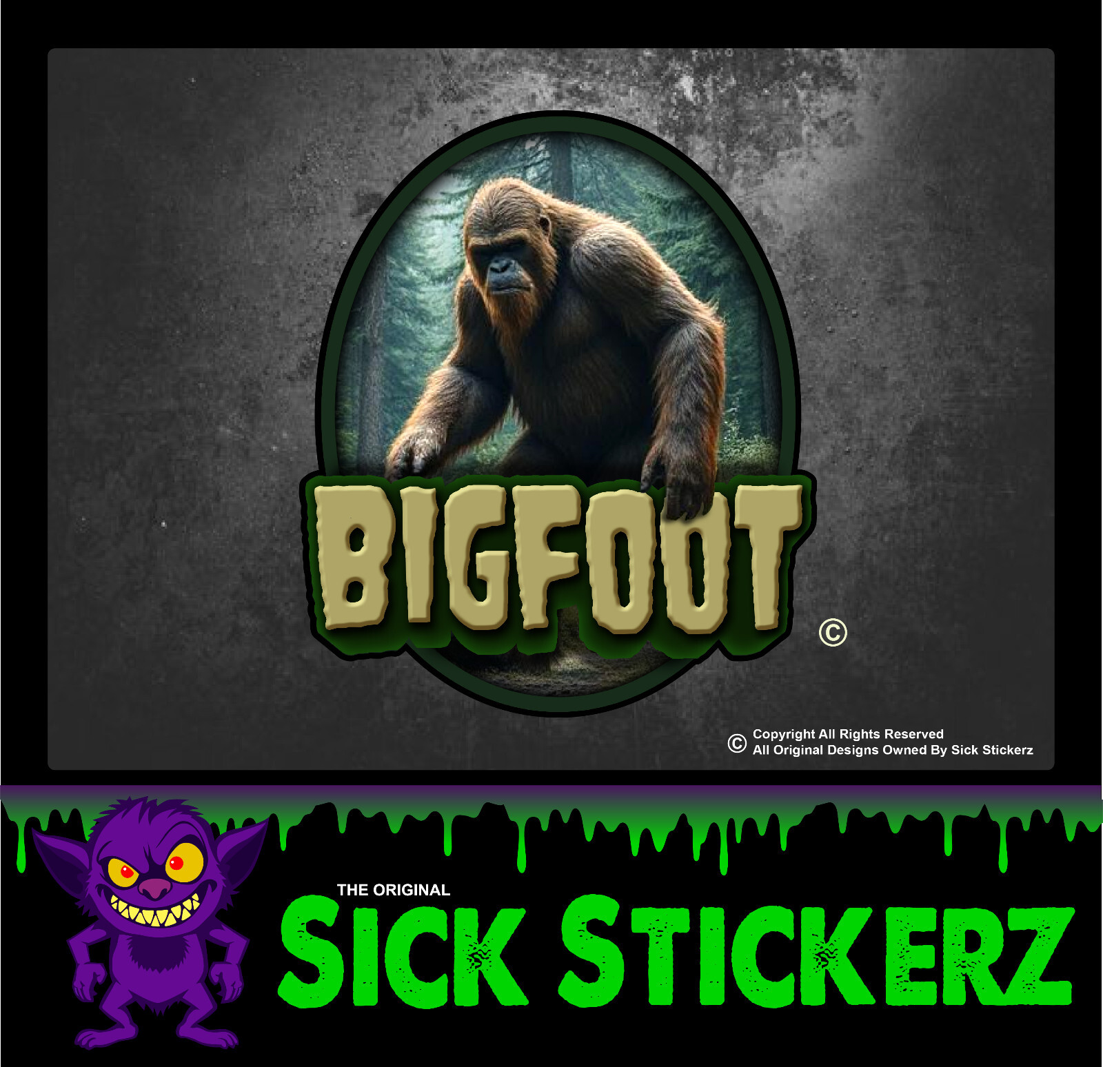 Bigfoot Mytical Creature Legend Folklore Sticker Sasquatch Squatch Decal Fun