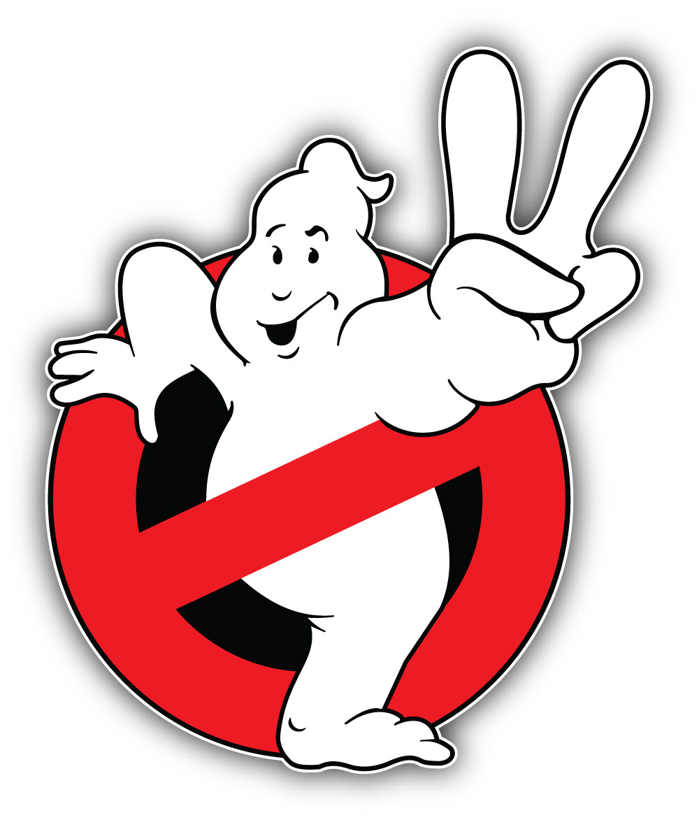 Ghostbusters Cartoon Logo Sticker Bumper Decal – ”SIZES”