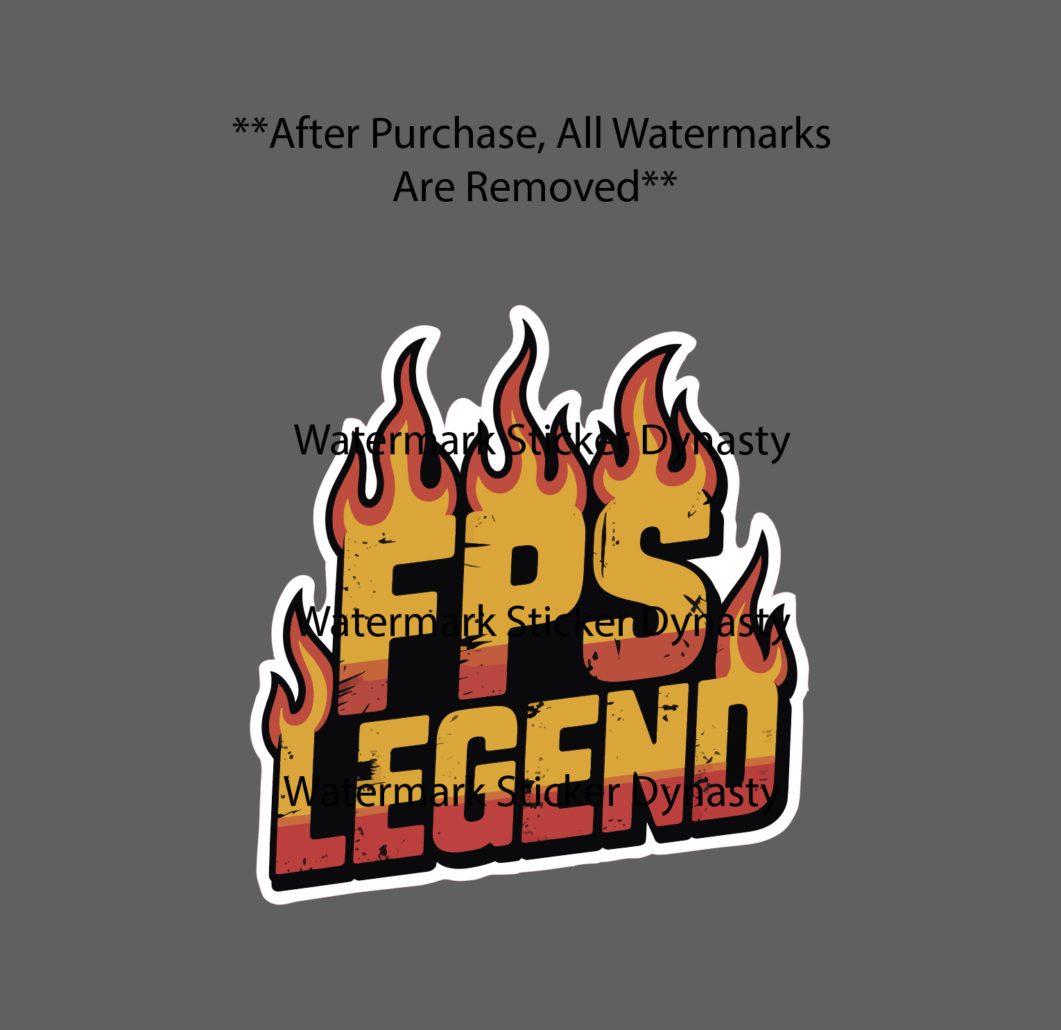FPS Legend Sticker Waterproof Decal Gamer Videogames Gaming Fire Gift NEW
