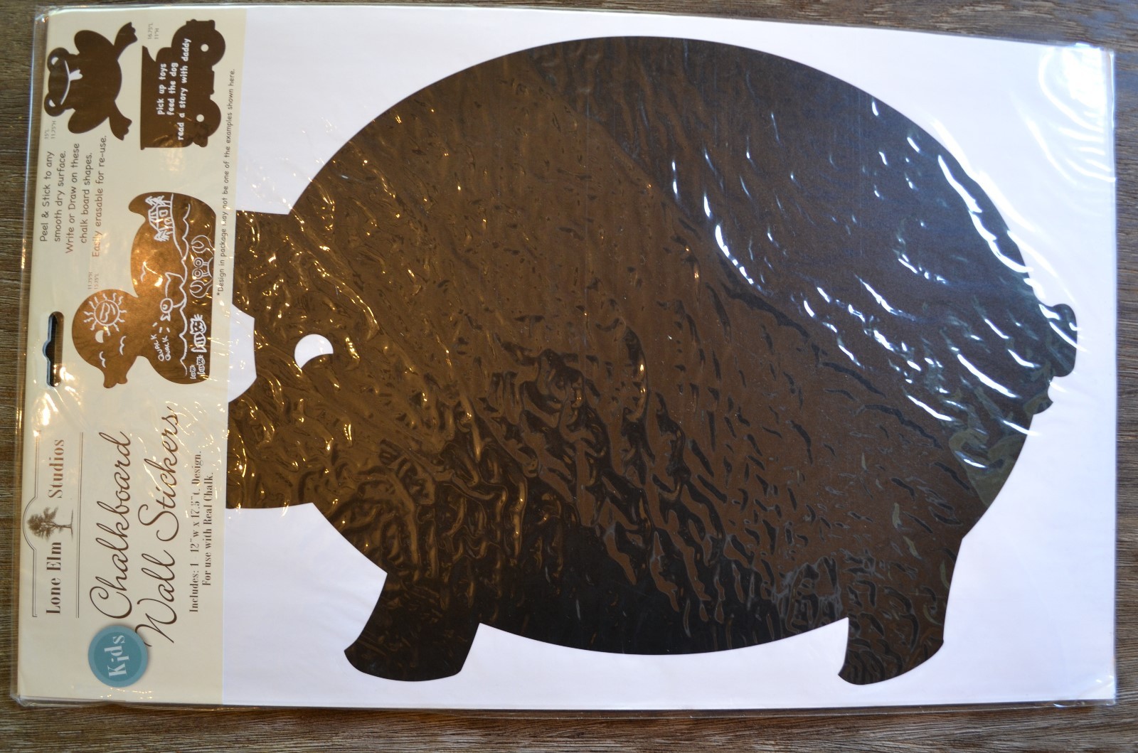 Pig Pattern Chalkboard Removable Wall Sticker for Kids Room, Den, Office