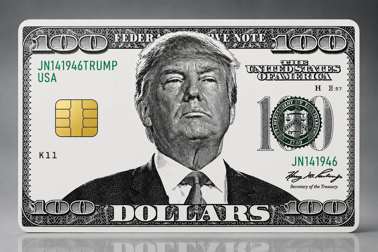 President Donald Trump MAGA US Dollar Credit Debit Card Skin Sticker Cover